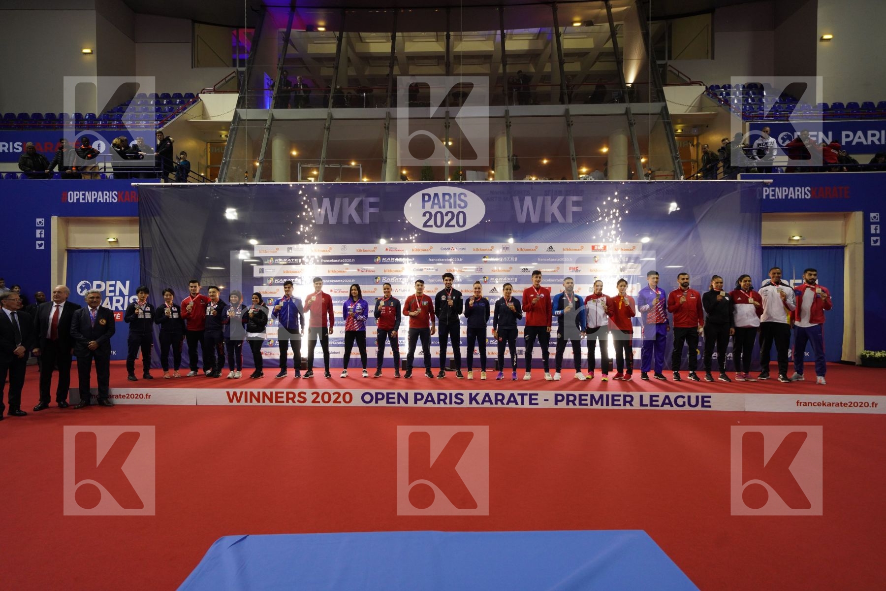 Bronze Podium ceremony