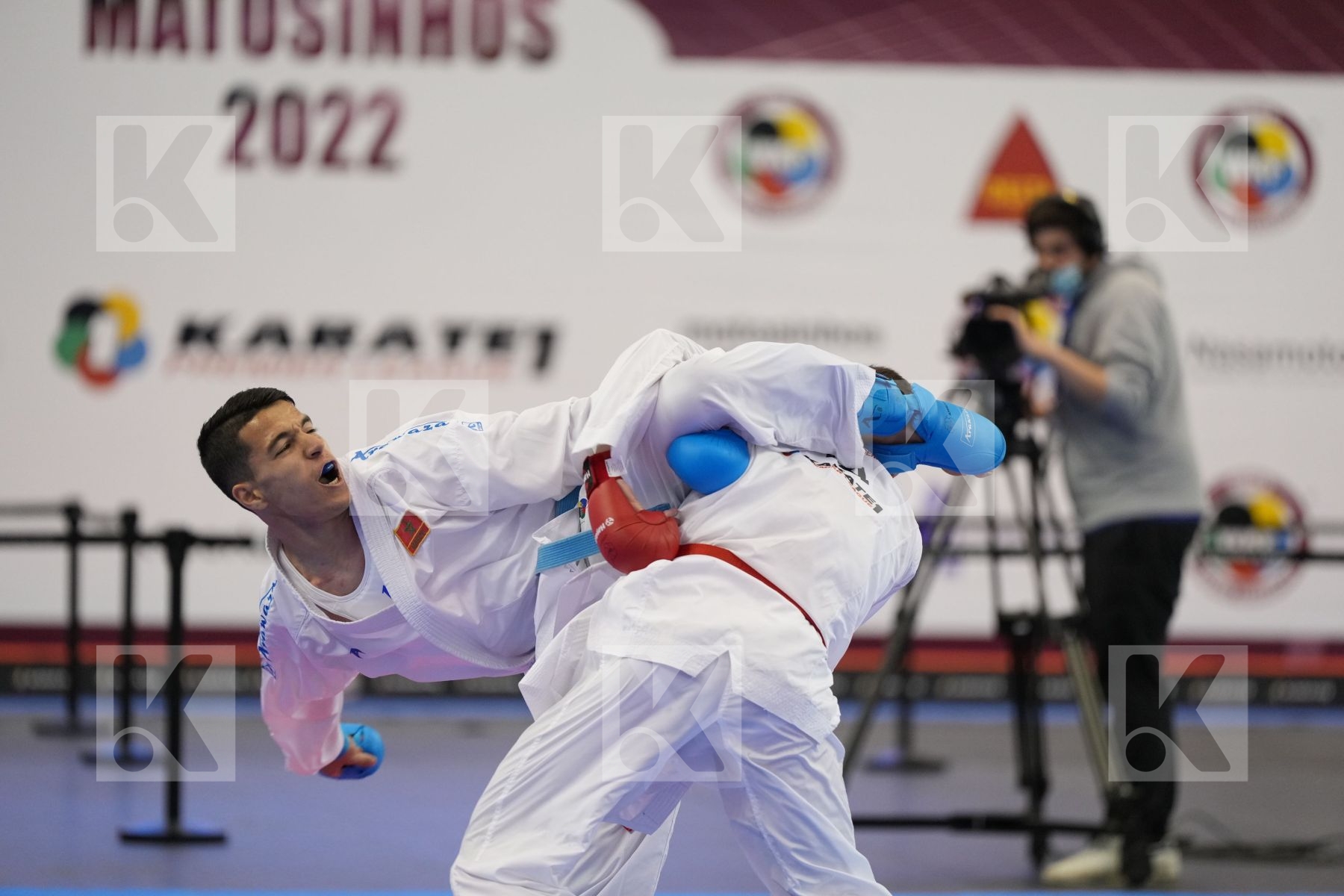 Kumite bronze bout featuring Danilo Greco & Oussama Edari