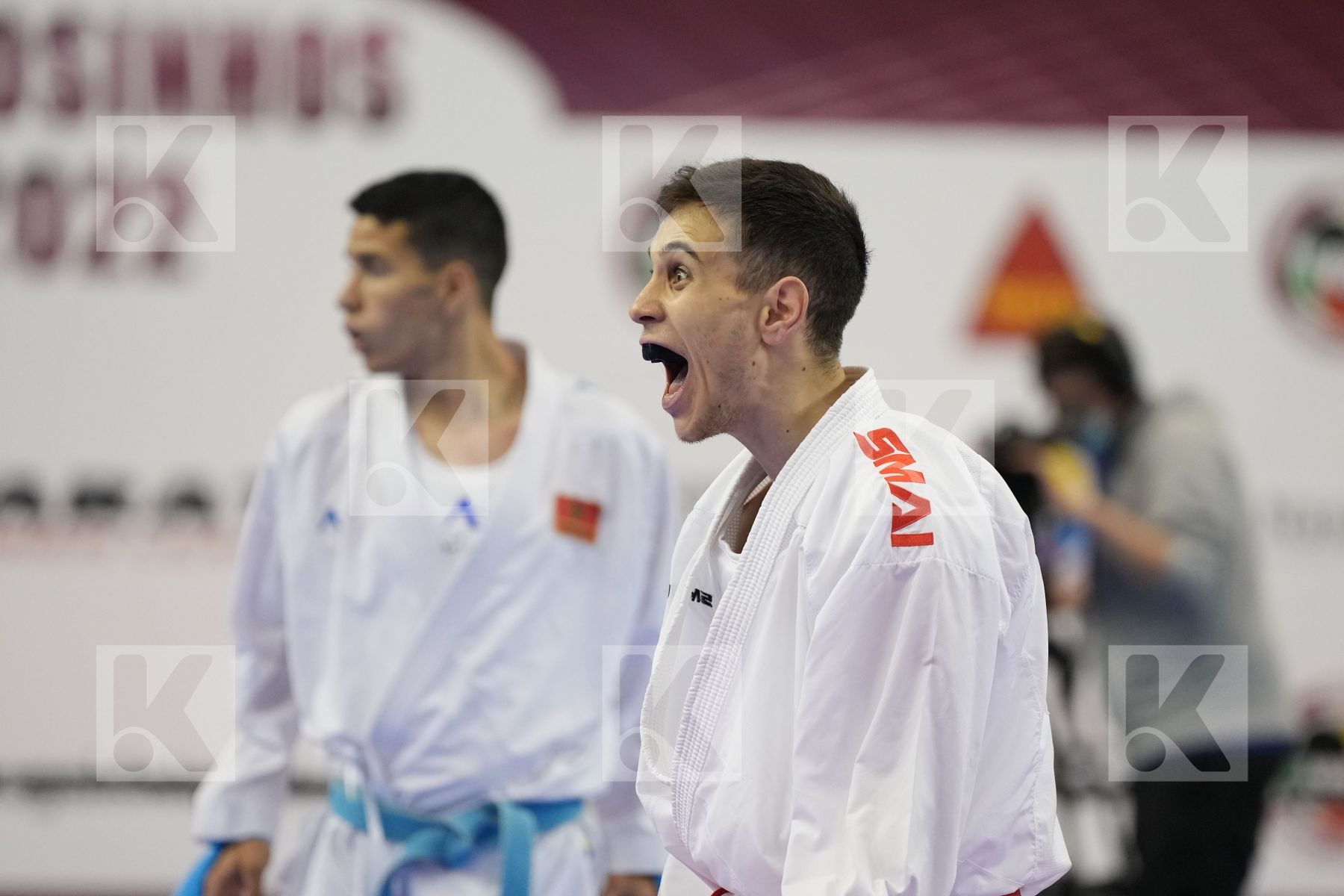 Kumite bronze bout featuring Danilo Greco & Oussama Edari