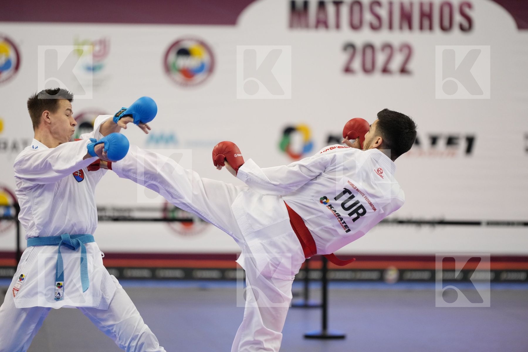 Kumite bronze bout featuring SAMDAN ERAY & Imrich Dominik