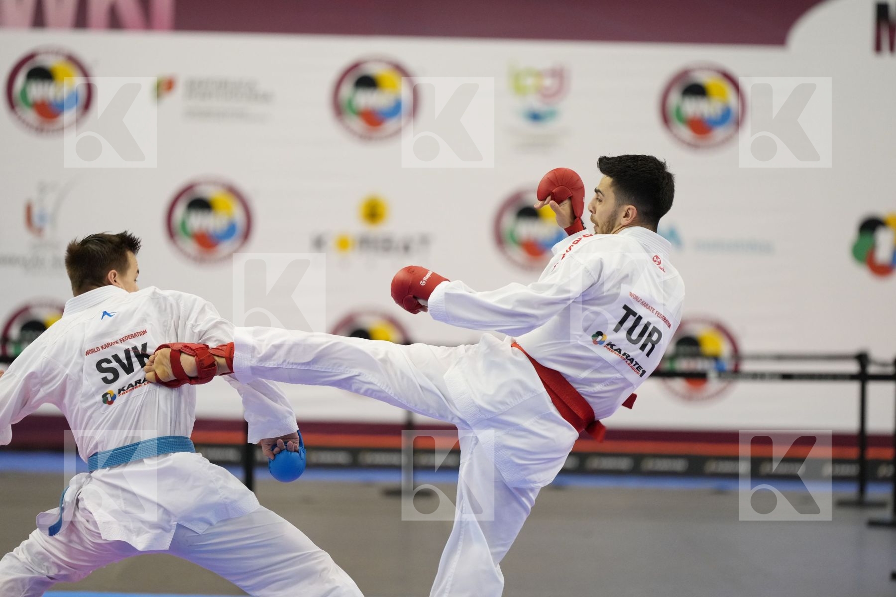 Kumite bronze bout featuring SAMDAN ERAY & Imrich Dominik