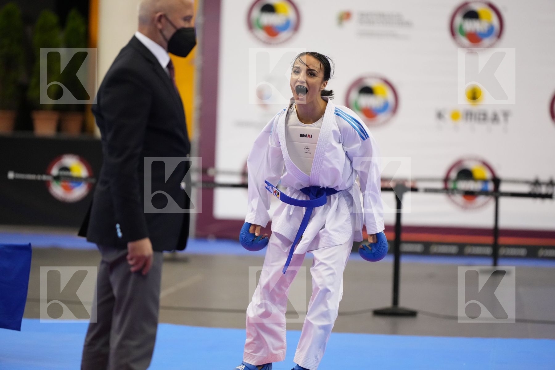 Kumite bronze bout featuring BRUNORI VERONICA & WARLING JENNIFER