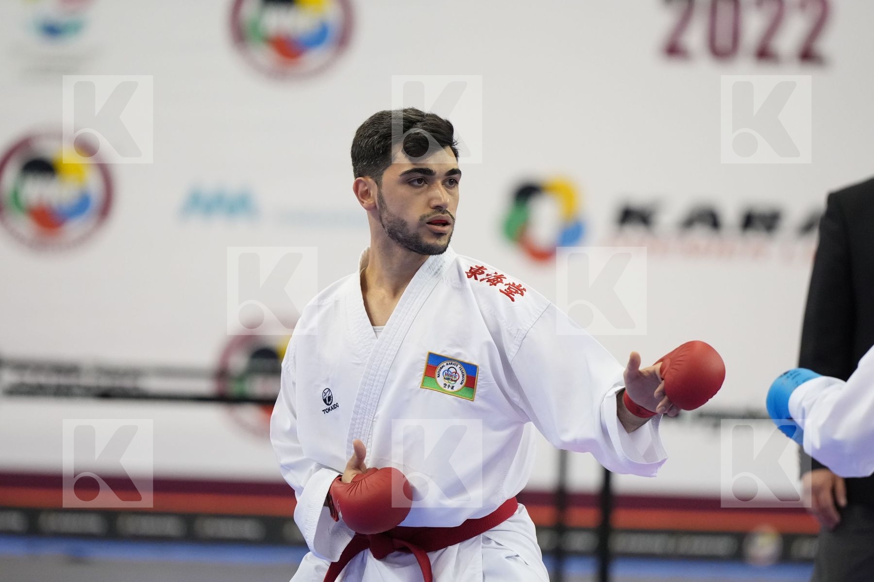 Kumite bronze bout featuring AGHALARZADE TURAL & Nakano Soichiro