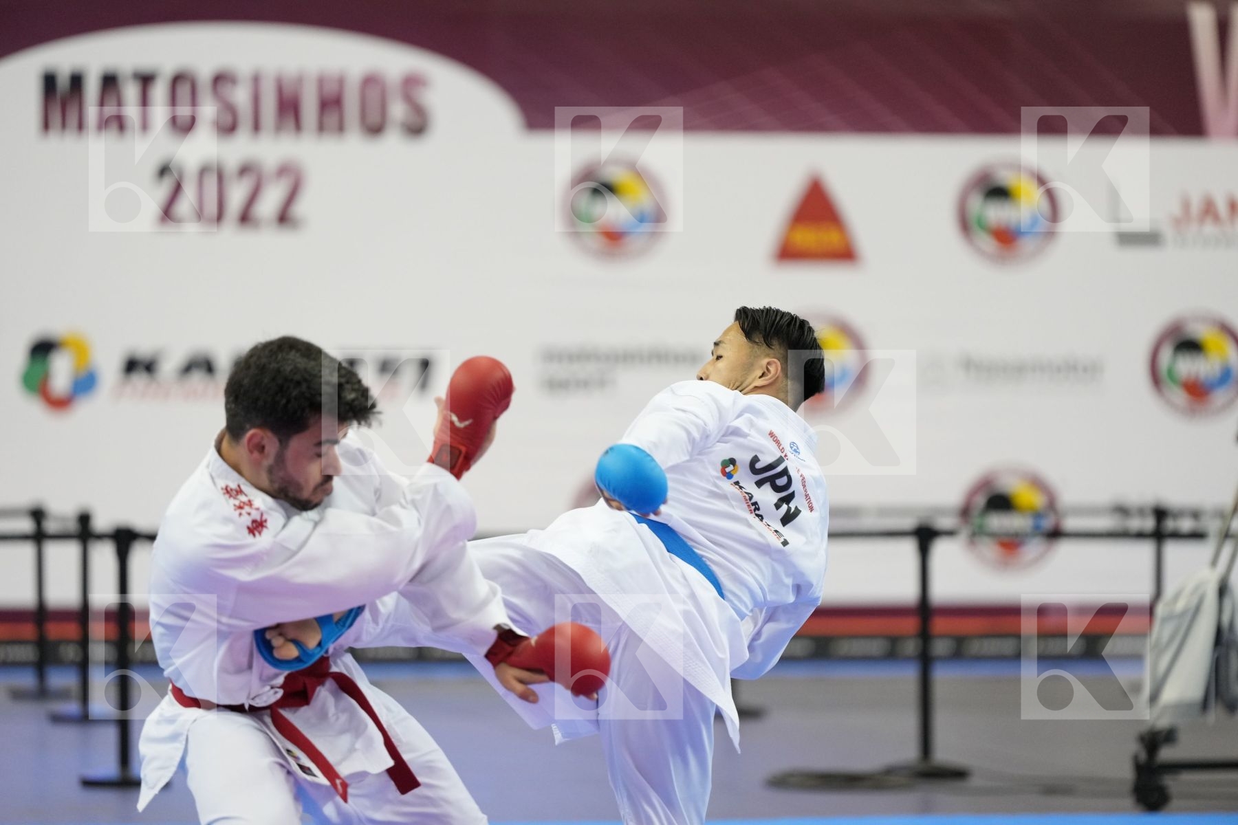 Kumite bronze bout featuring AGHALARZADE TURAL & Nakano Soichiro