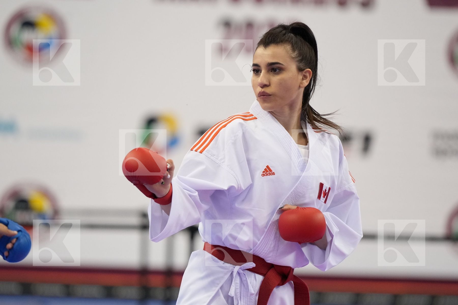 Kumite bronze bout featuring Haya Jumaa & Alexandra Grande