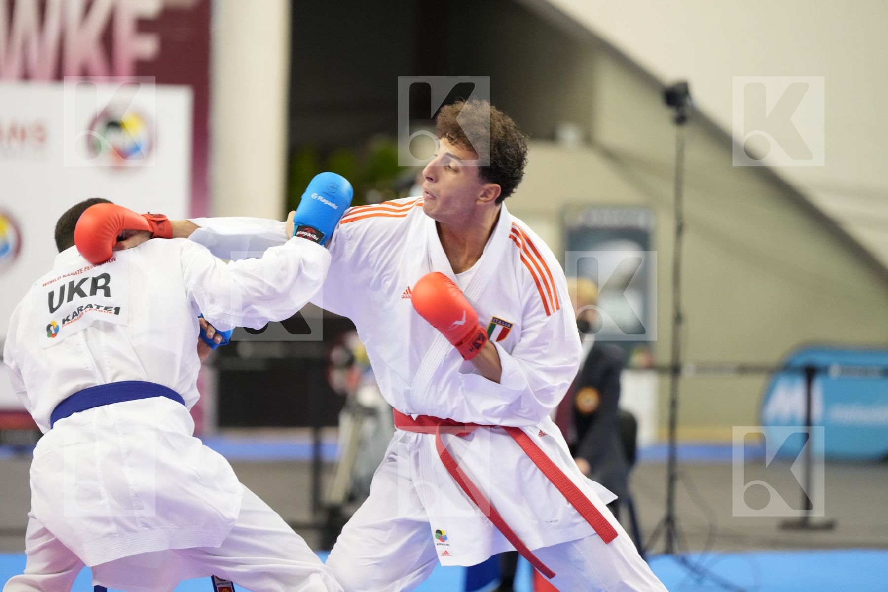 Kumite bronze bout featuring Lorenzo Pietromarchi & Andrii Zaplitnyi