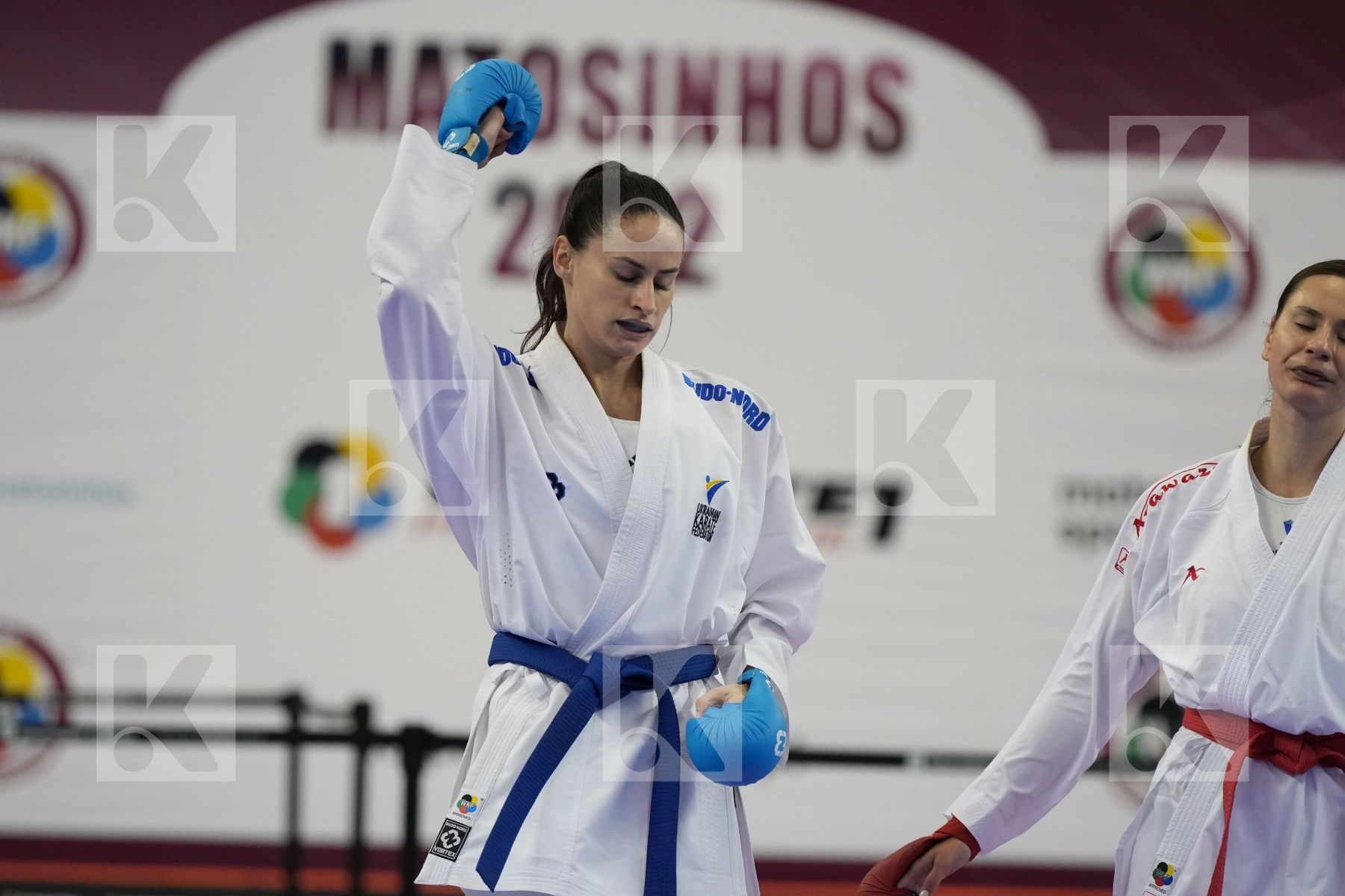 Kumite bronze bout featuring Miroslava Kopunova & Alyna Melnyk