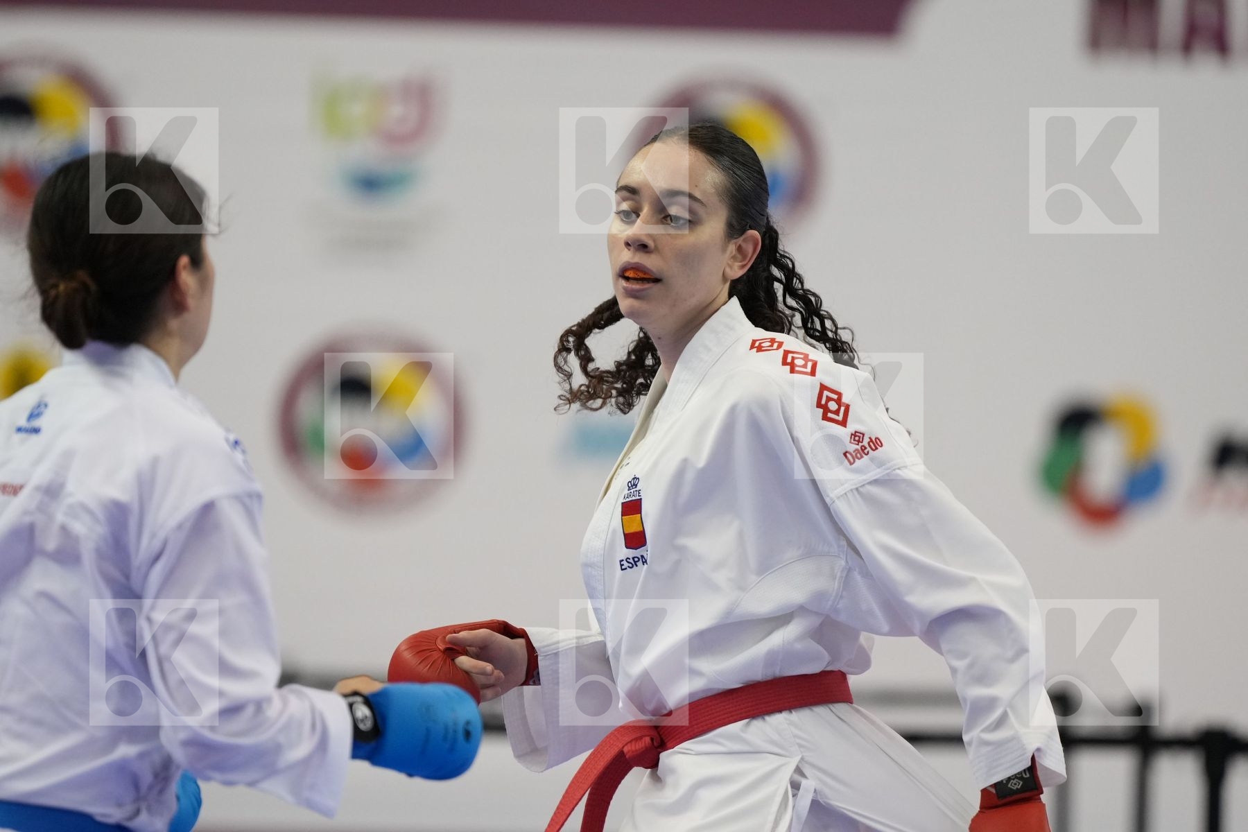 Kumite bronze bout featuring SAITO AYAKA & PASCUAL CHICO MARTA