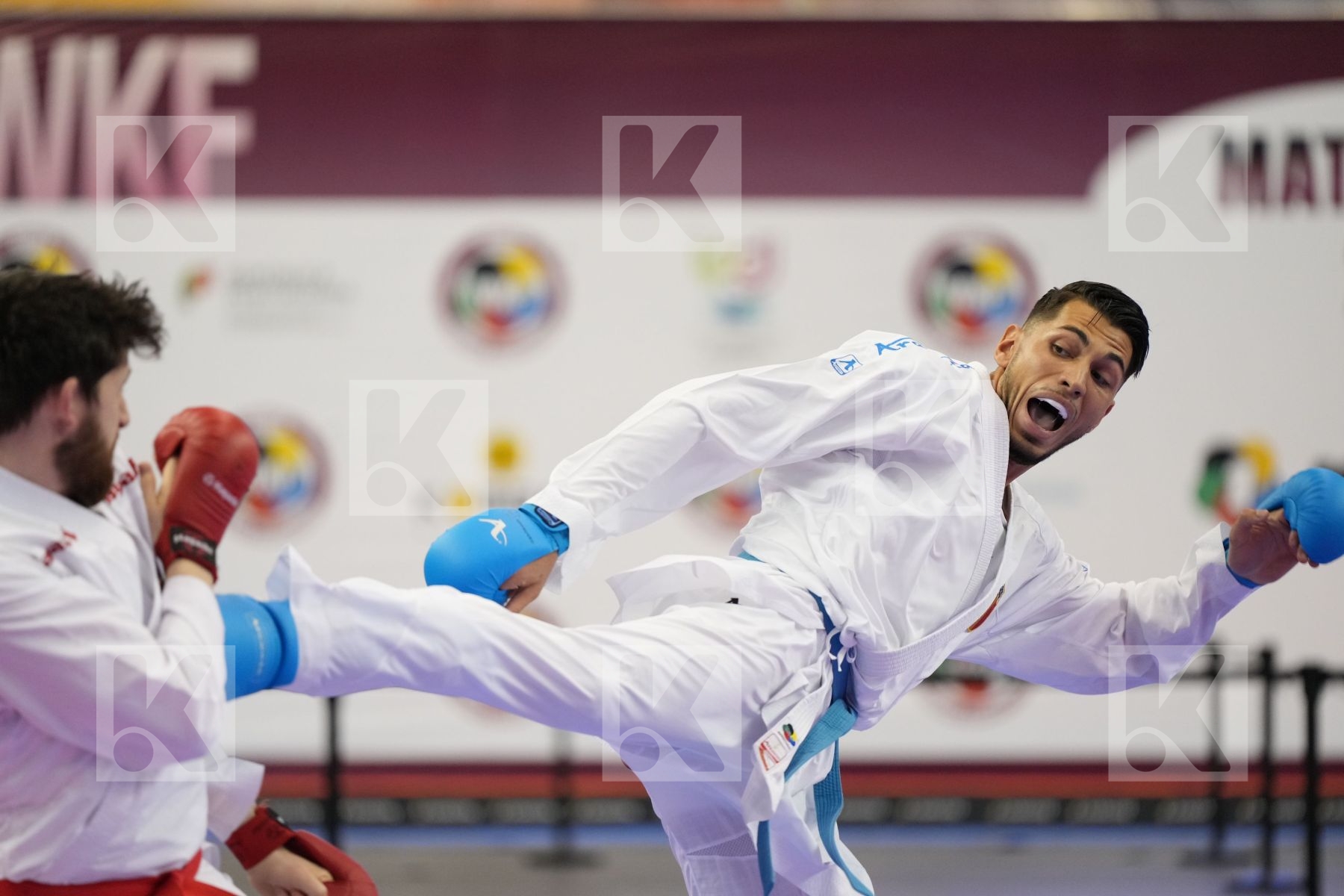 Kumite bronze bout featuring RETTENBACHER ROBIN & Costa Luca