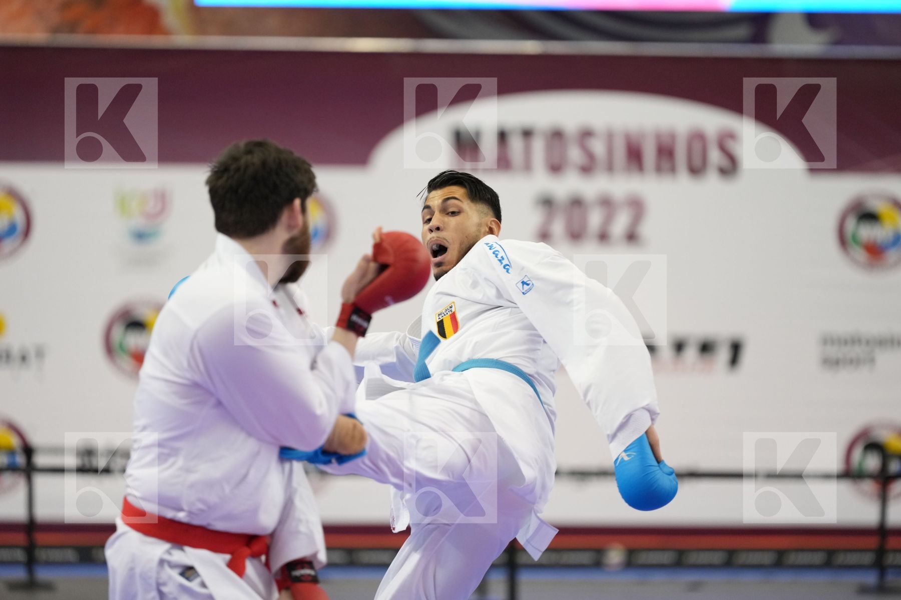 Kumite bronze bout featuring RETTENBACHER ROBIN & Costa Luca