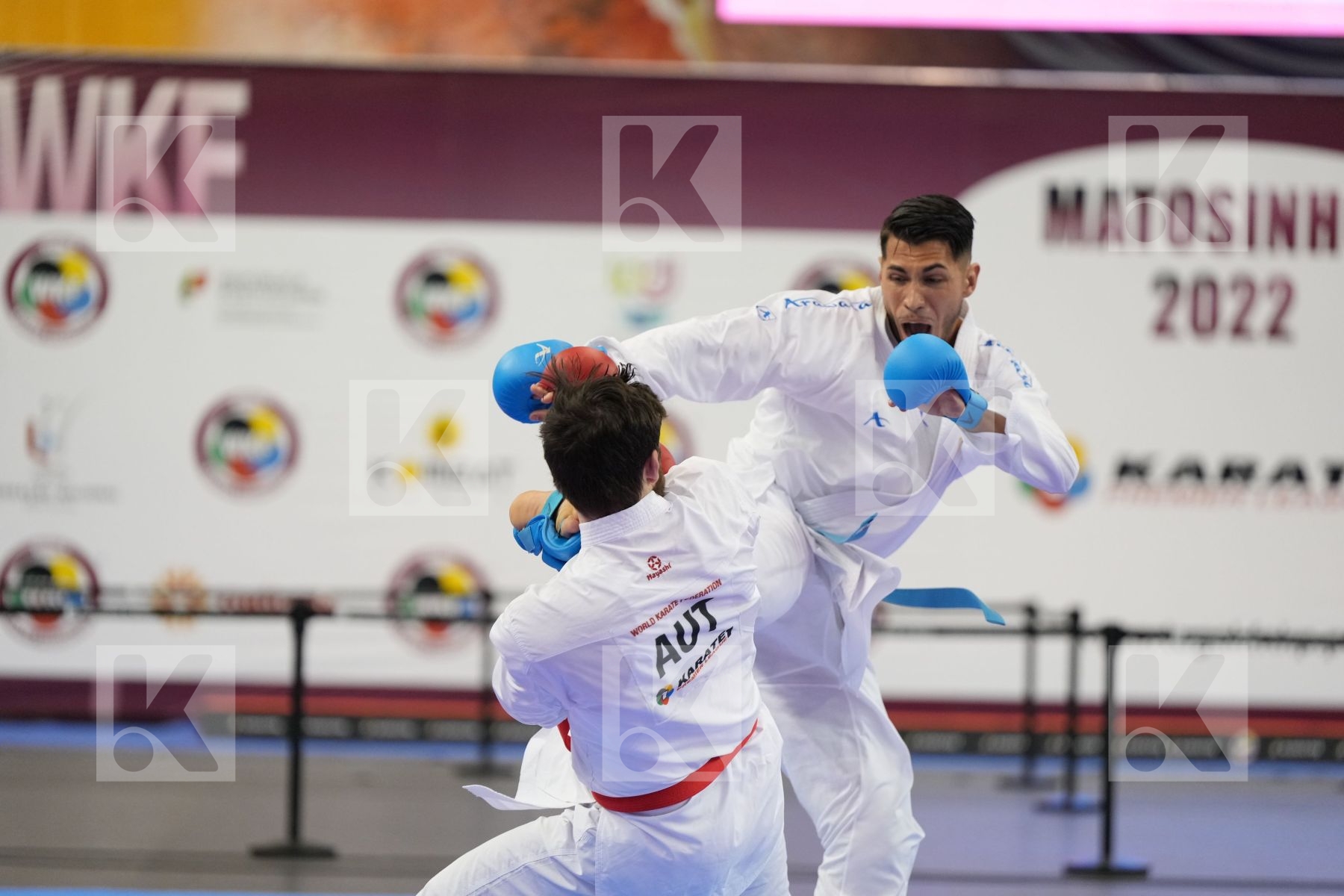 Kumite bronze bout featuring RETTENBACHER ROBIN & Costa Luca