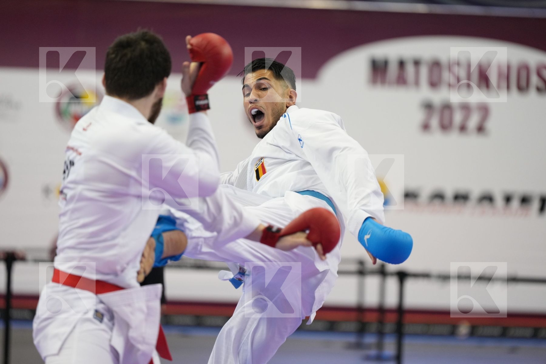 Kumite bronze bout featuring RETTENBACHER ROBIN & Costa Luca