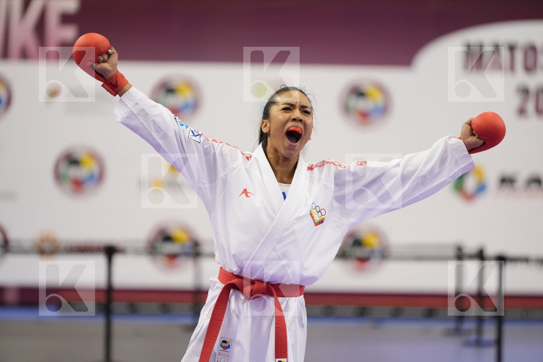 Kumite final bout featuring SALAZAR YORGELIS & OZCELIK ARAPOGLU SERAP