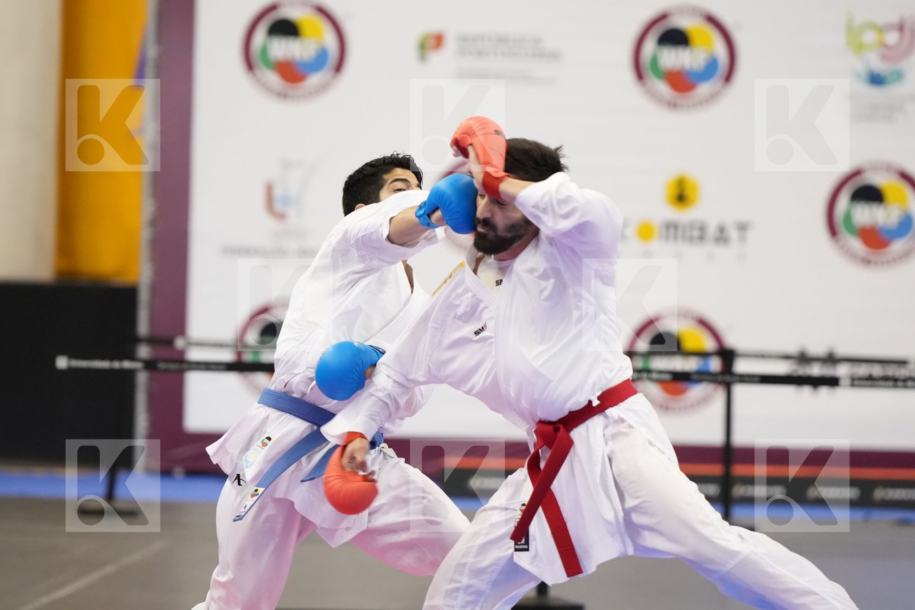 Kumite final bout featuring CRESCENZO ANGELO & XENOS CHRISTOS-STEFANOS