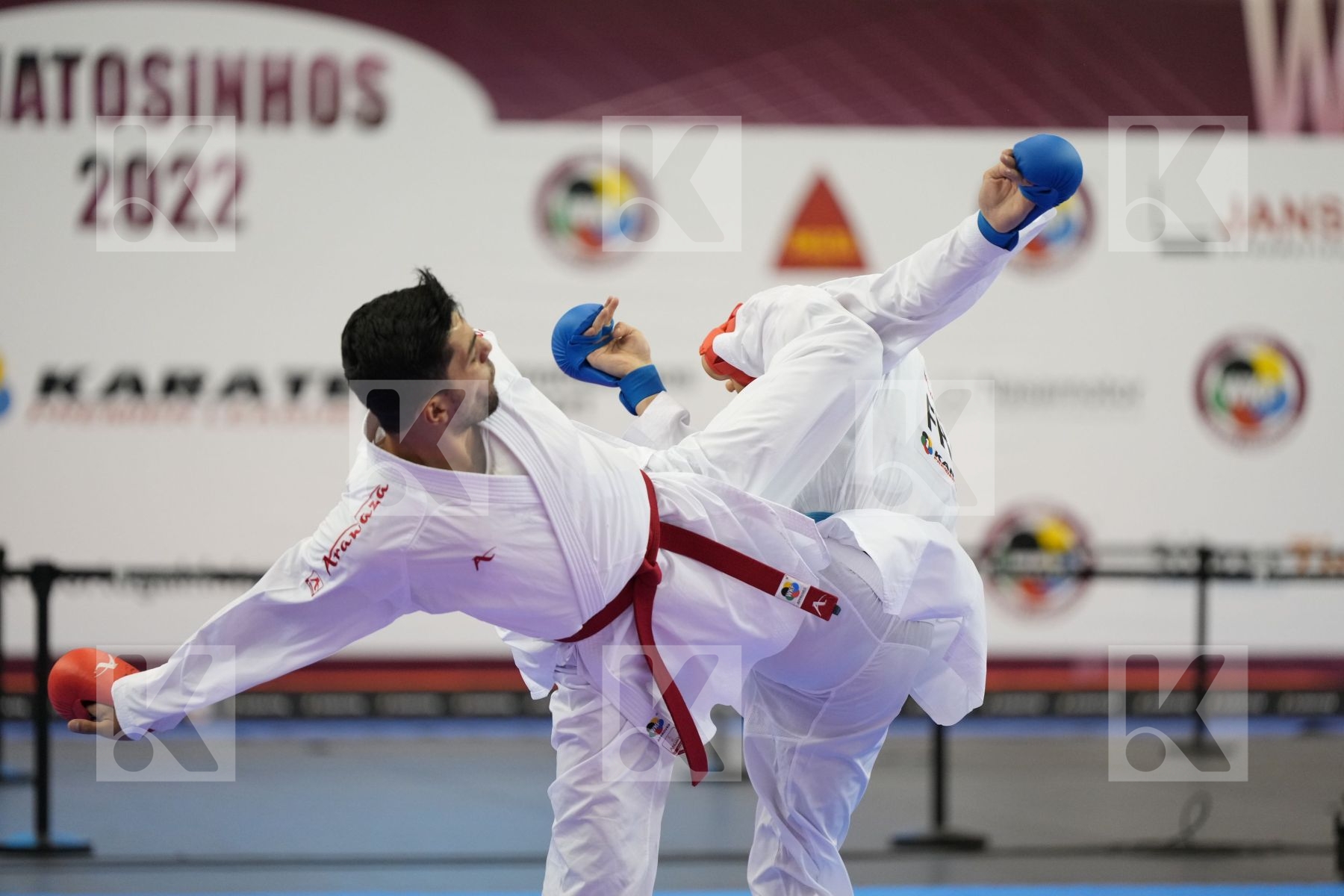 Kumite final bout featuring ALMASATFA ABDEL RAHMAN & DA COSTA STEVEN