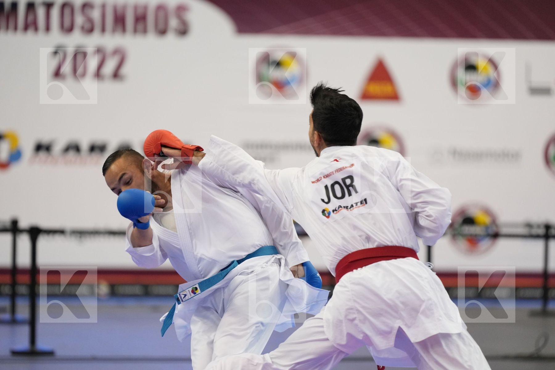 Kumite final bout featuring ALMASATFA ABDEL RAHMAN & DA COSTA STEVEN