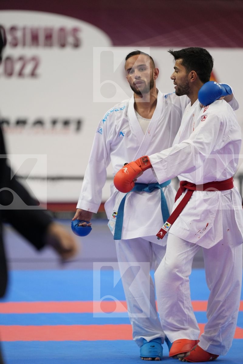 Kumite final bout featuring ALMASATFA ABDEL RAHMAN & DA COSTA STEVEN