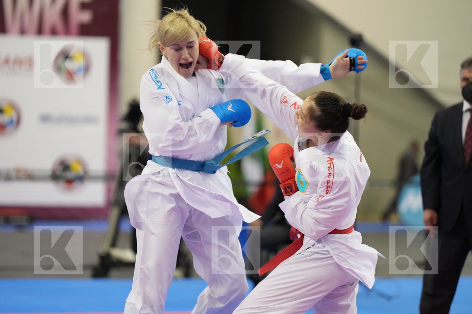 Kumite final bout featuring KANAY ASSEL & SEROGINA ANITA