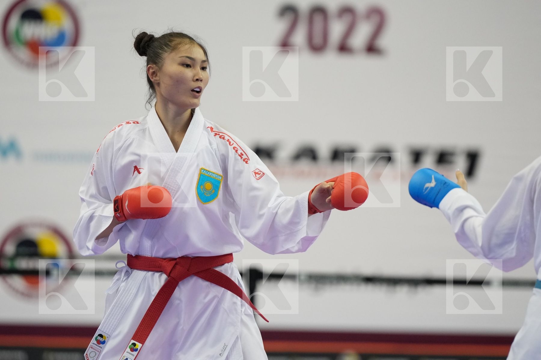 Kumite final bout featuring KANAY ASSEL & SEROGINA ANITA