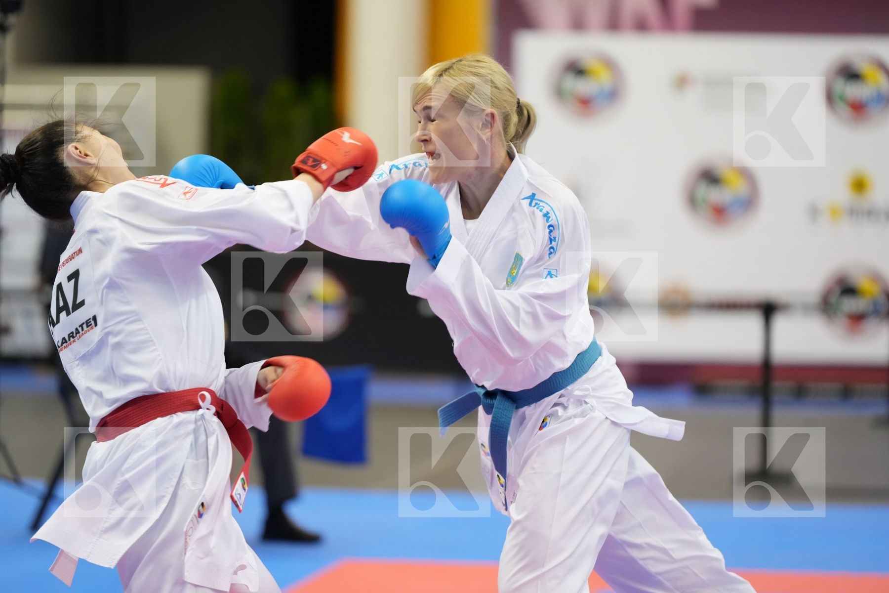 Kumite final bout featuring KANAY ASSEL & SEROGINA ANITA