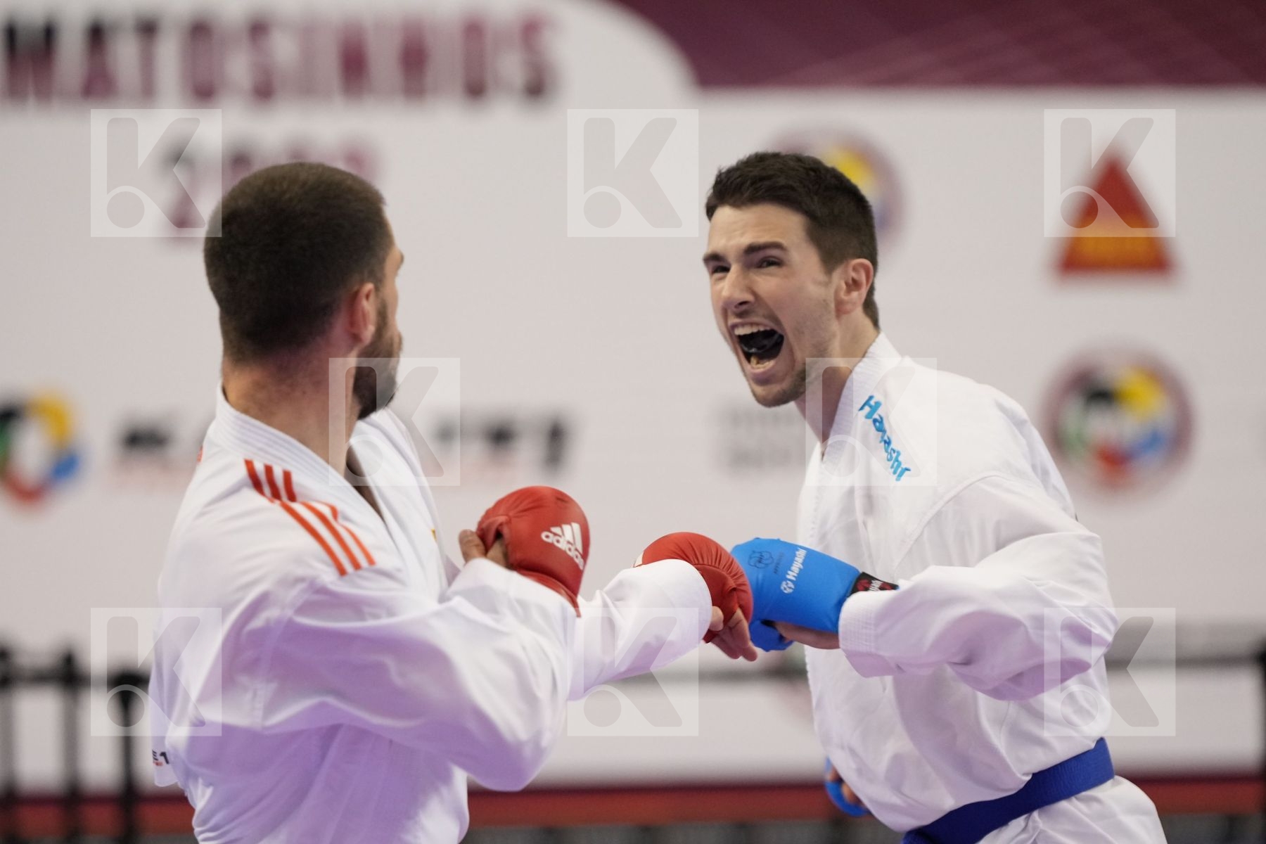 Kumite final bout featuring MARTINA MICHELE & Timmermans Brian