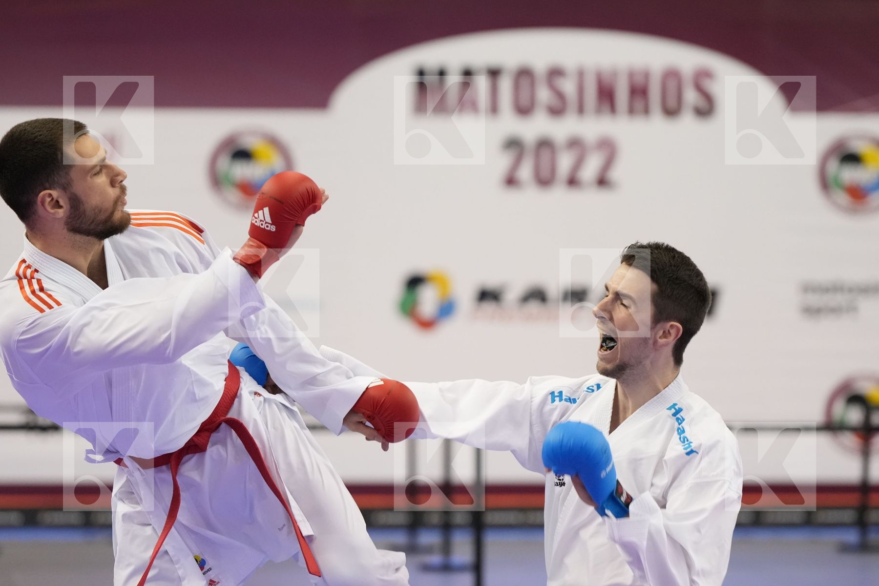 Kumite final bout featuring MARTINA MICHELE & Timmermans Brian