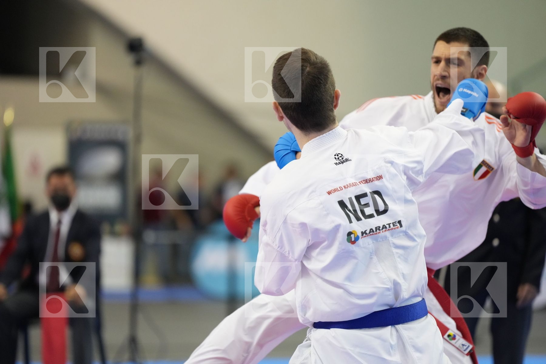 Kumite final bout featuring MARTINA MICHELE & Timmermans Brian