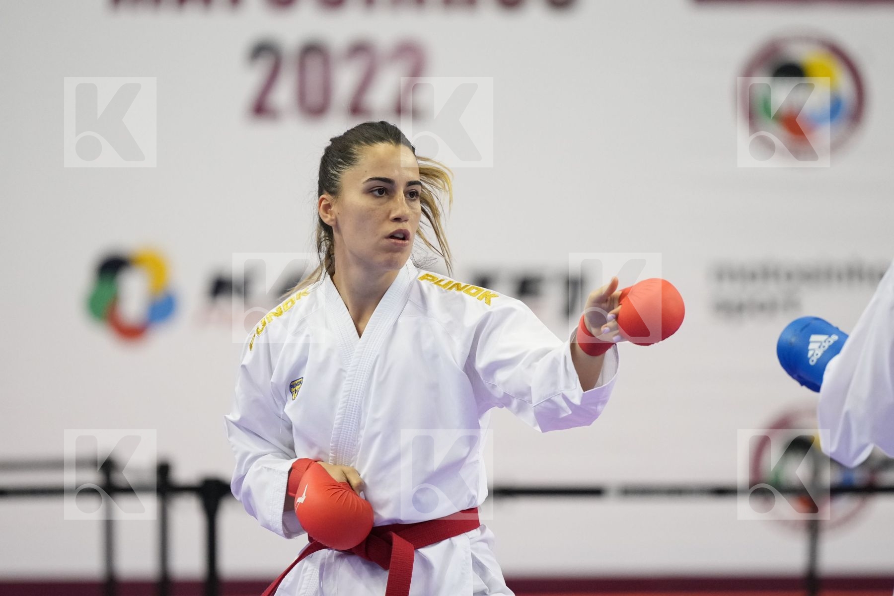 Kumite final bout featuring HOCAOGLU AKYOL MELTEM & LESJAK LUCIJA