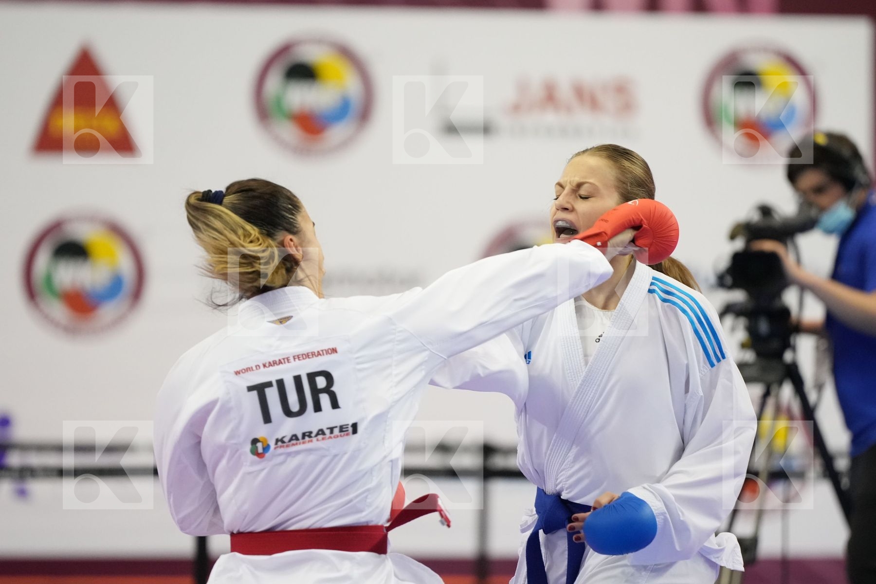 Kumite final bout featuring HOCAOGLU AKYOL MELTEM & LESJAK LUCIJA