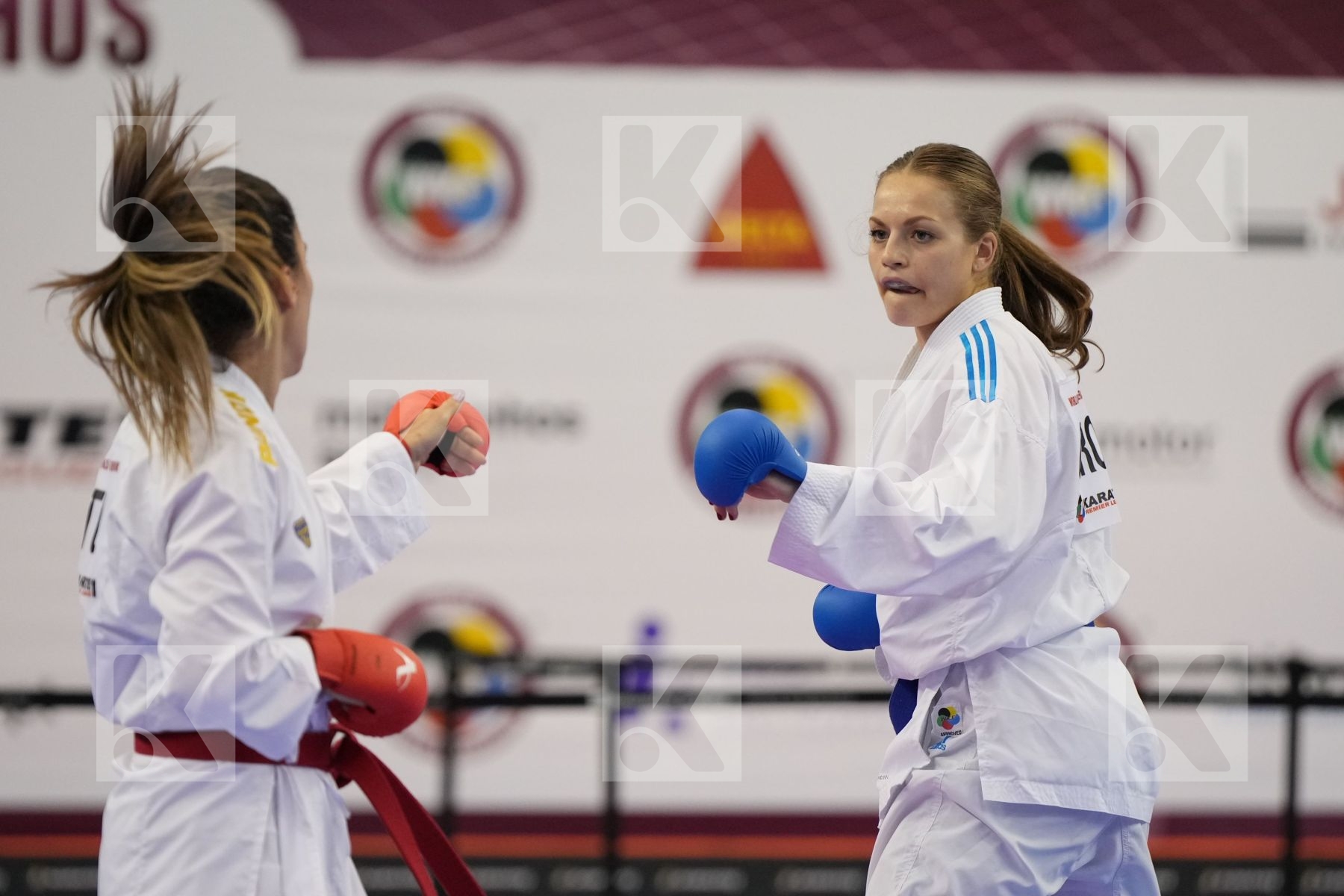 Kumite final bout featuring HOCAOGLU AKYOL MELTEM & LESJAK LUCIJA