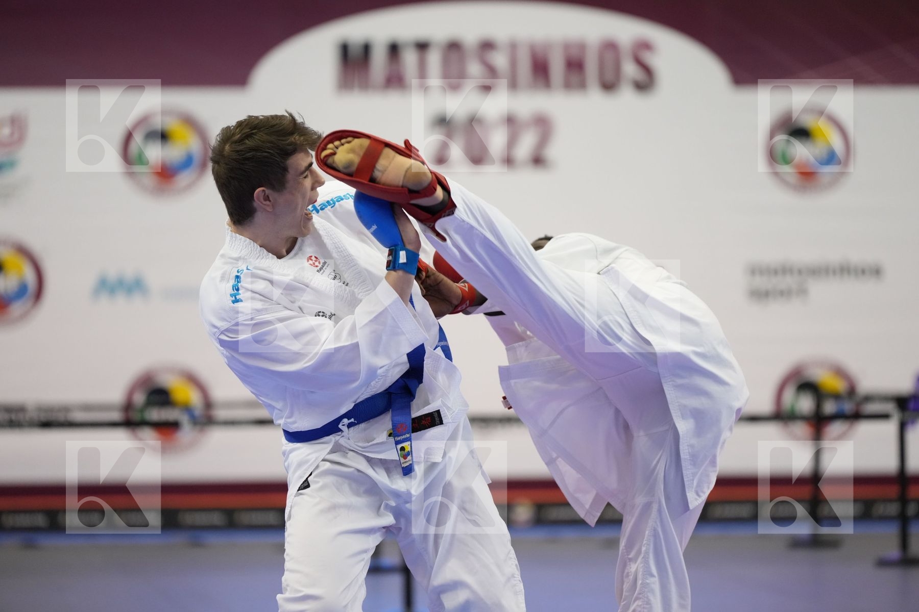 Kumite final bout featuring SECK SAKHO BABACAR & Timmermans Rob