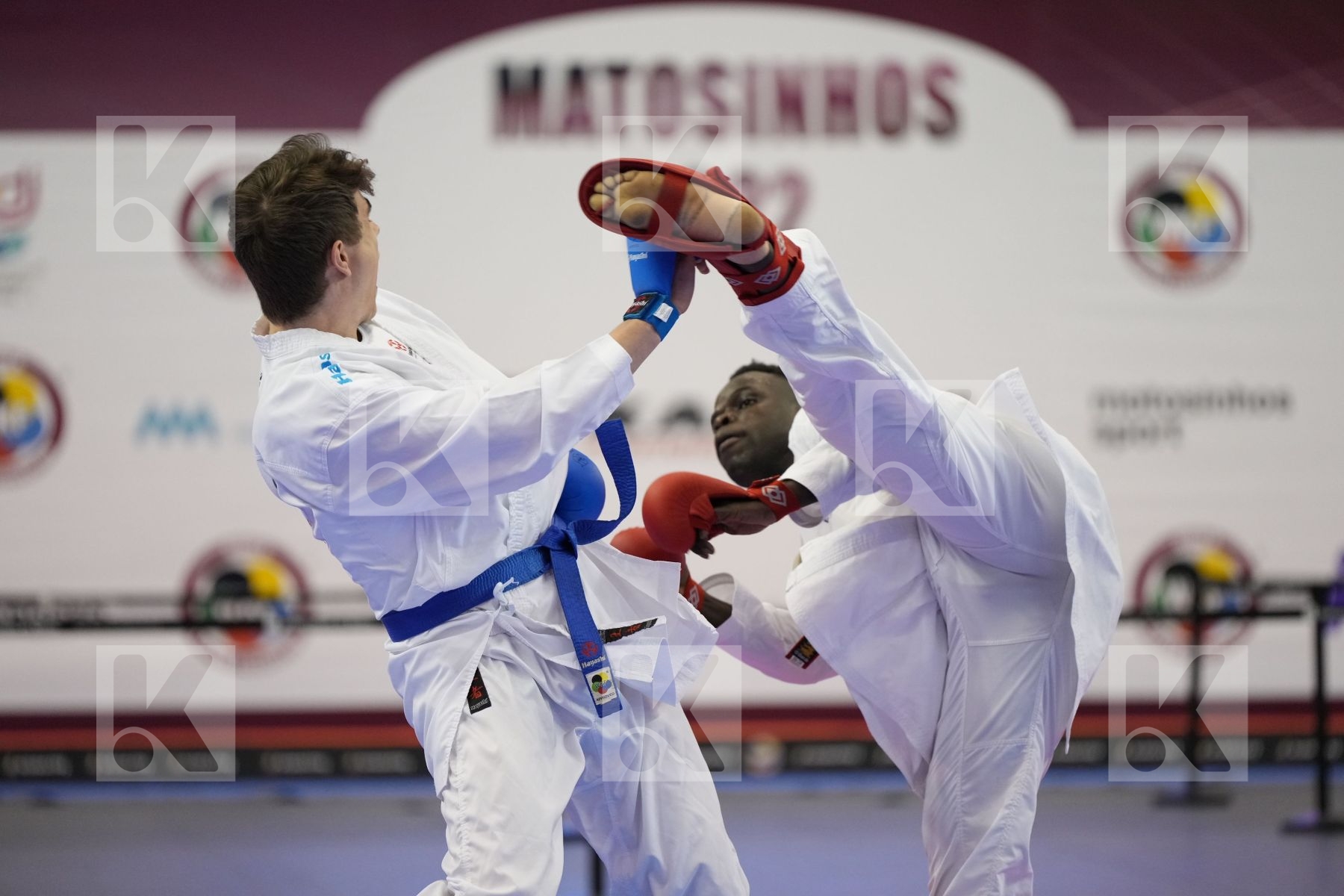 Kumite final bout featuring SECK SAKHO BABACAR & Timmermans Rob