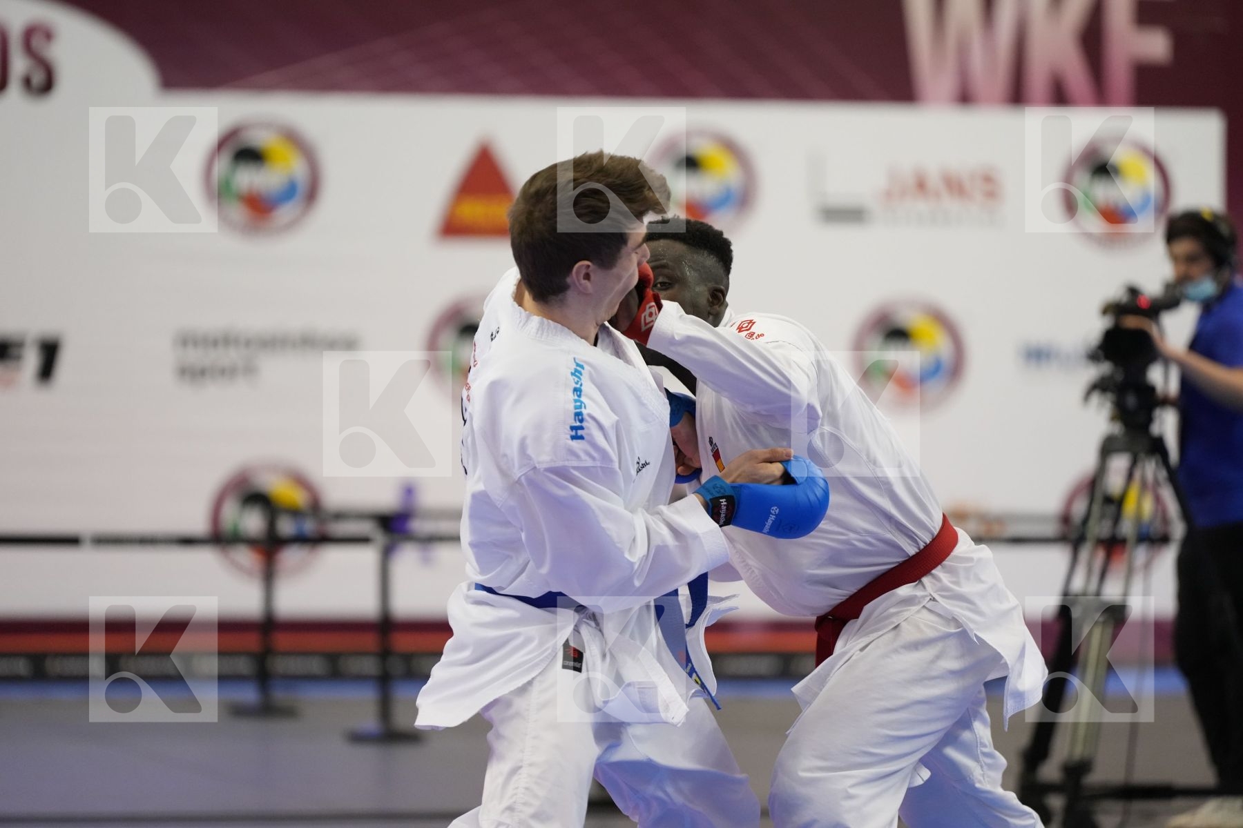 Kumite final bout featuring SECK SAKHO BABACAR & Timmermans Rob