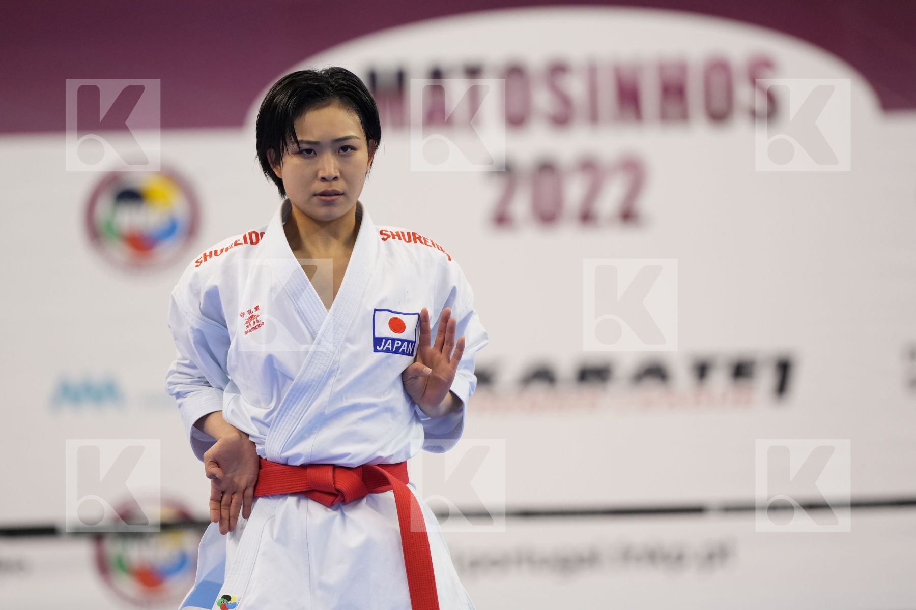 Kata bronze bout featuring Shimizu Natsuki