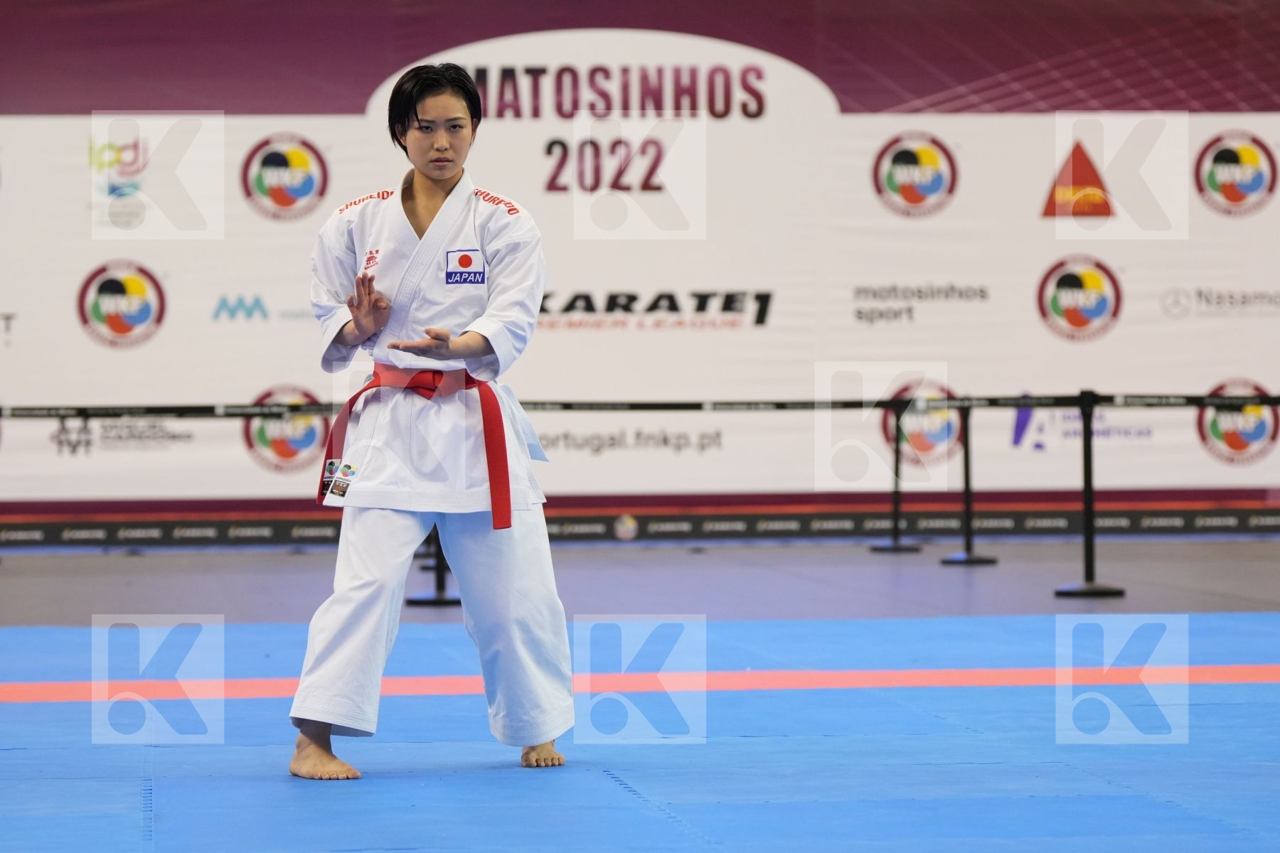 Kata bronze bout featuring Shimizu Natsuki
