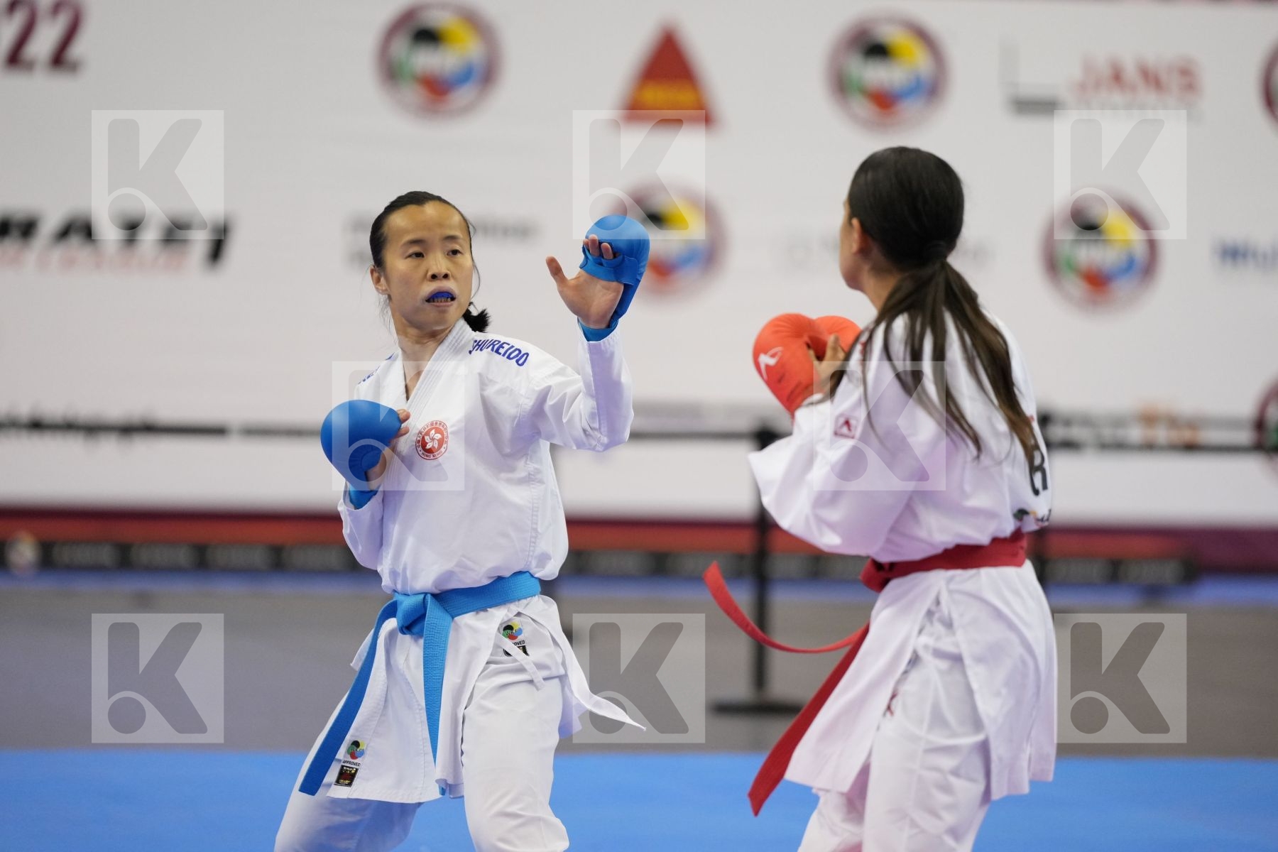 Kumite bronze bout featuring TSANG YEE TING & Bugur Seden