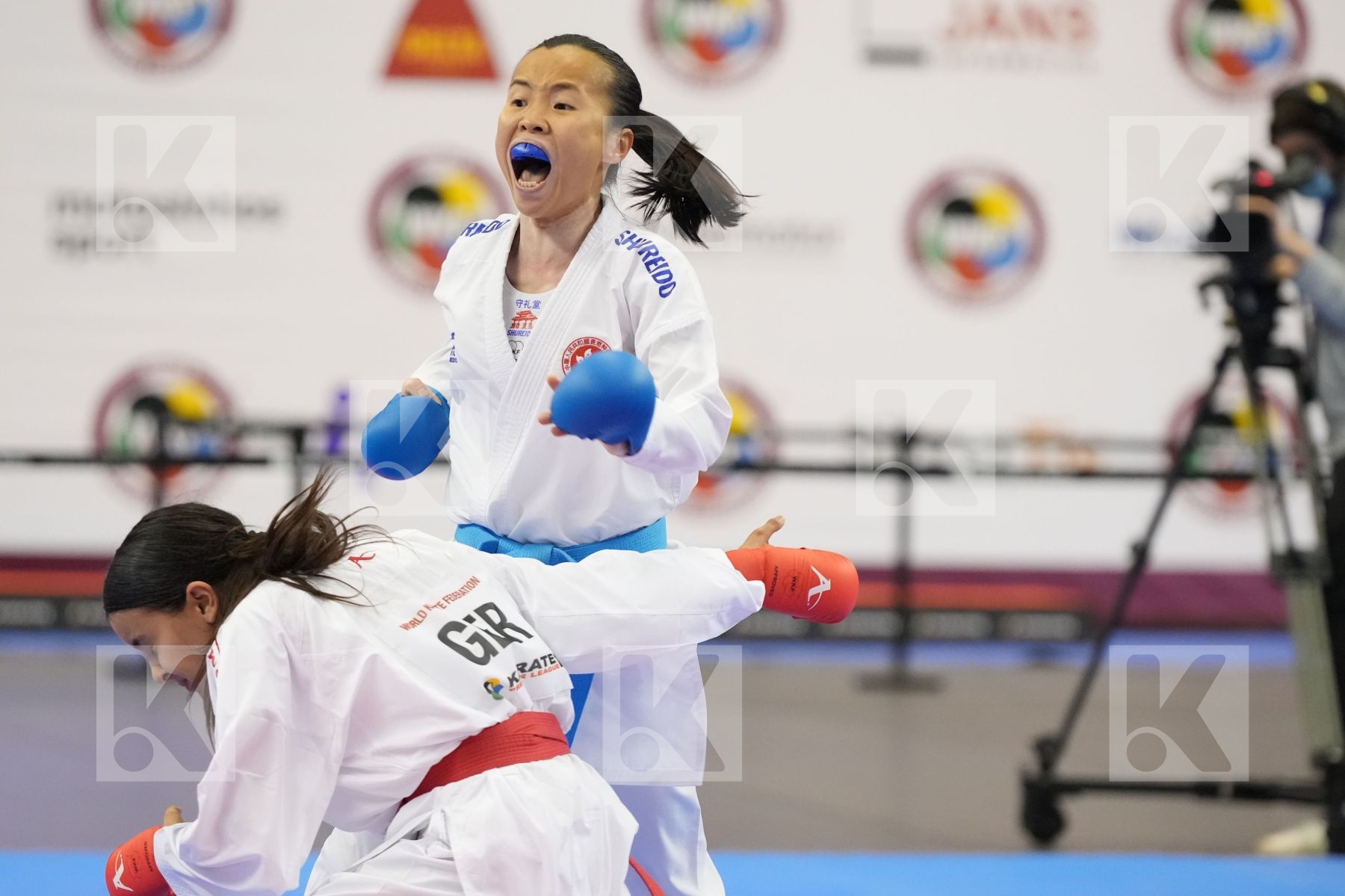 Kumite bronze bout featuring TSANG YEE TING & Bugur Seden