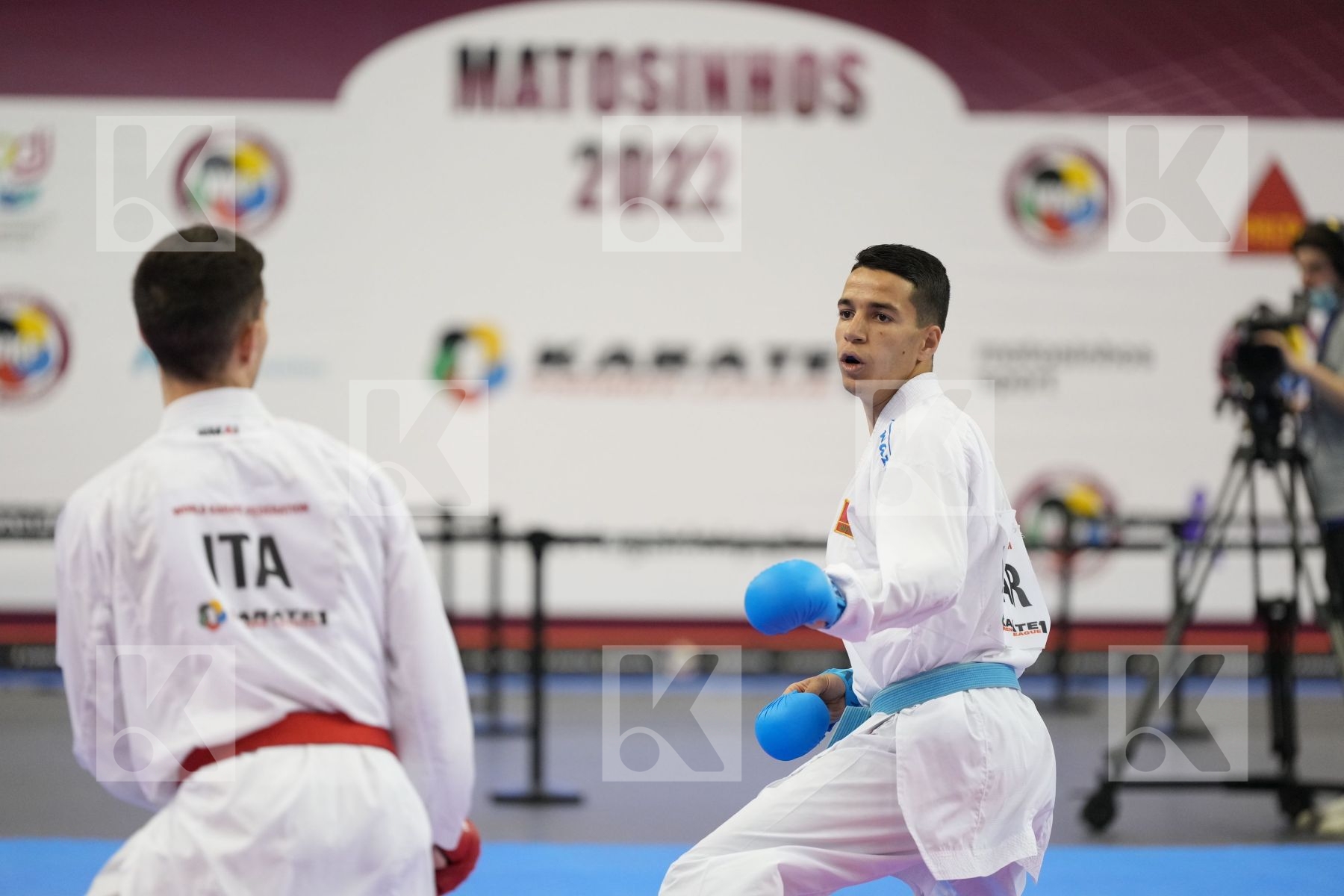 Kumite bronze bout featuring Danilo Greco & Oussama Edari