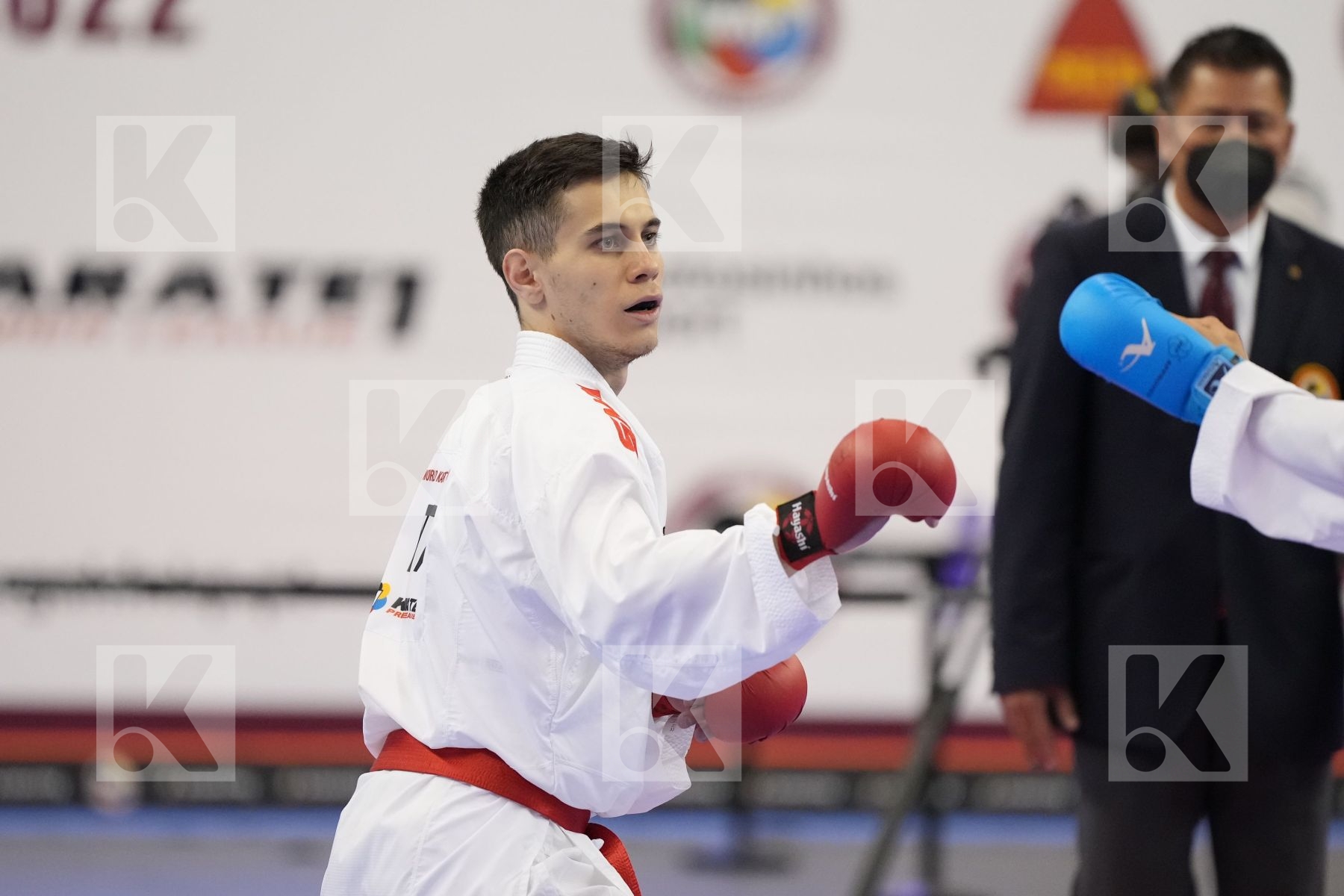 Kumite bronze bout featuring Danilo Greco & Oussama Edari