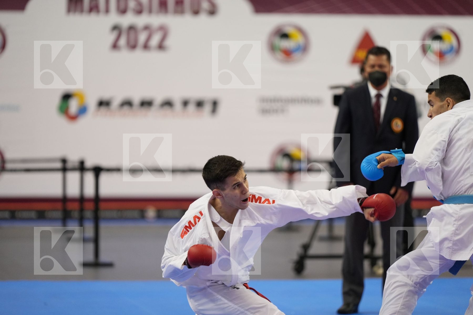Kumite bronze bout featuring Danilo Greco & Oussama Edari