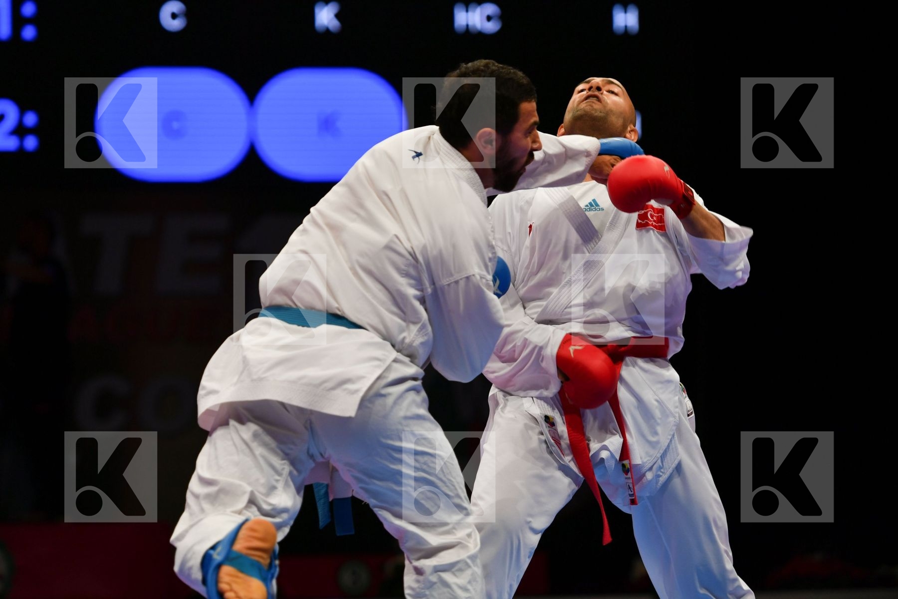 Azerbaijan Gunduz Gokhan Male kumite -84 kg Mamayev Aykhan Turke