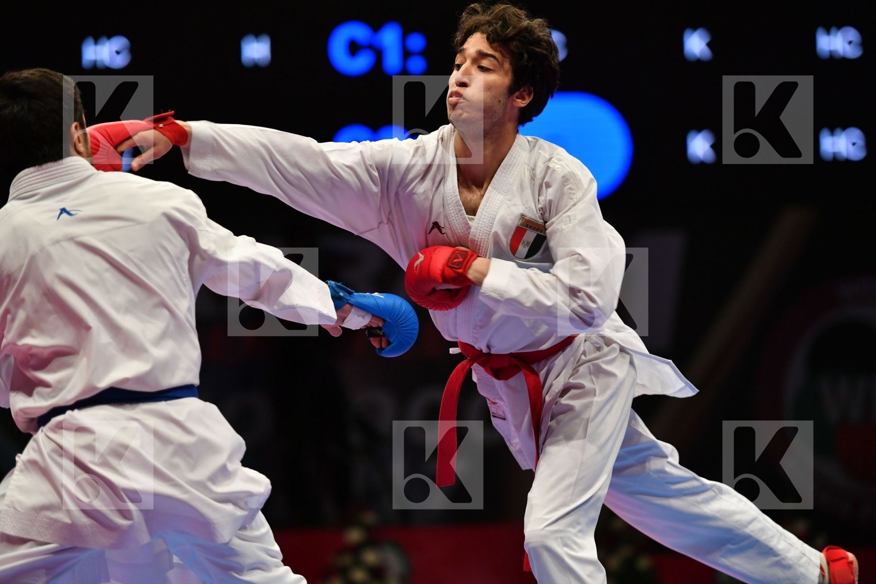 Egypt Elsawy Ali Kemaloglu Omer Male kumite -67 kg Turkey