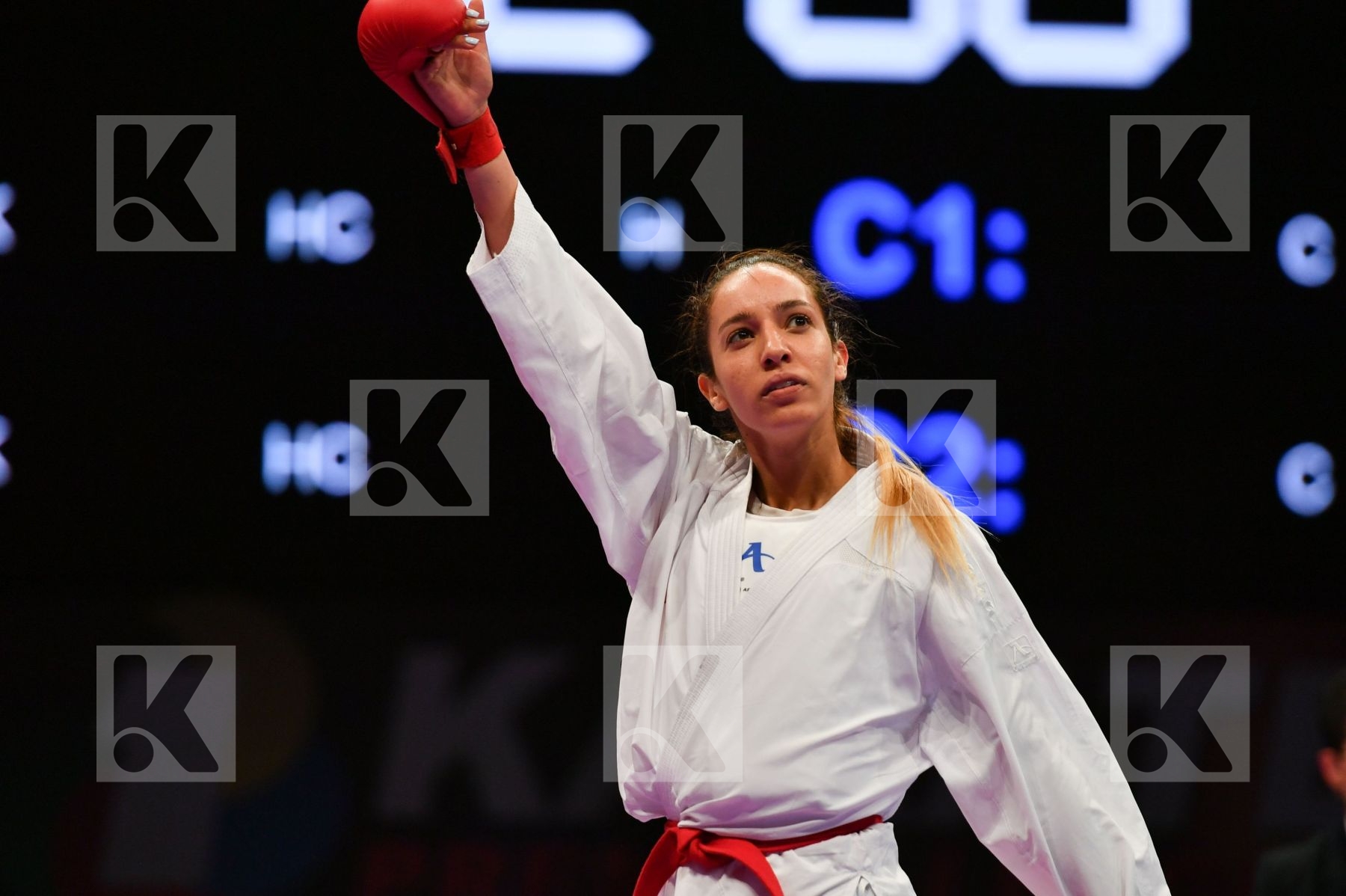Female kumite -61 kg Hasnaoui Boutheina Italy Lallo Viola Tunisi