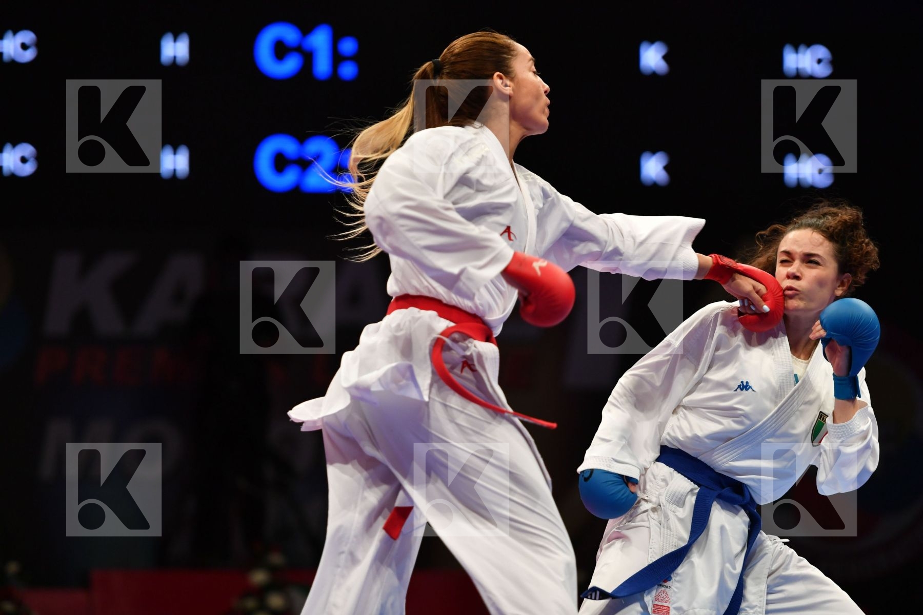 Female kumite -61 kg Hasnaoui Boutheina Italy Lallo Viola Tunisi