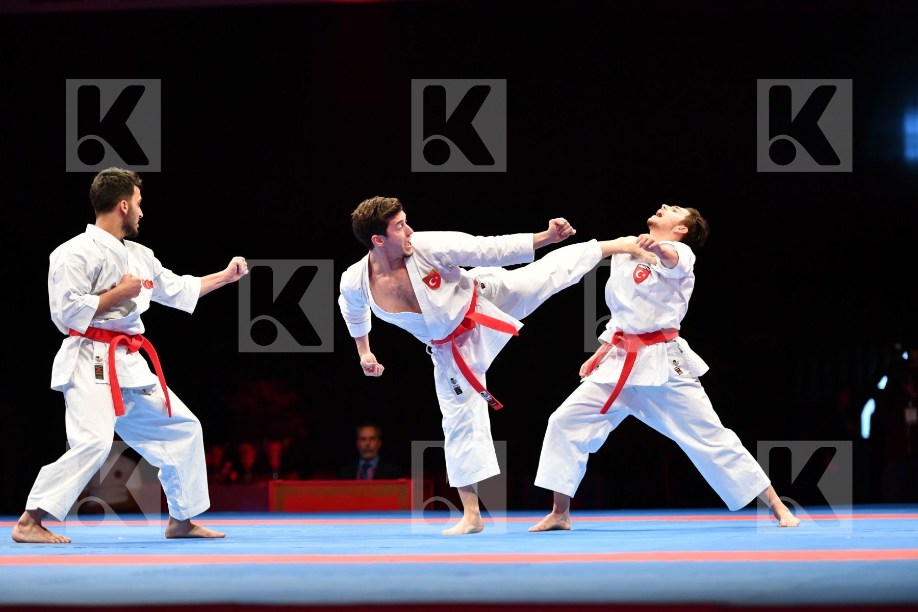 Gankaku Male team kata Turkey Turkey Turkey