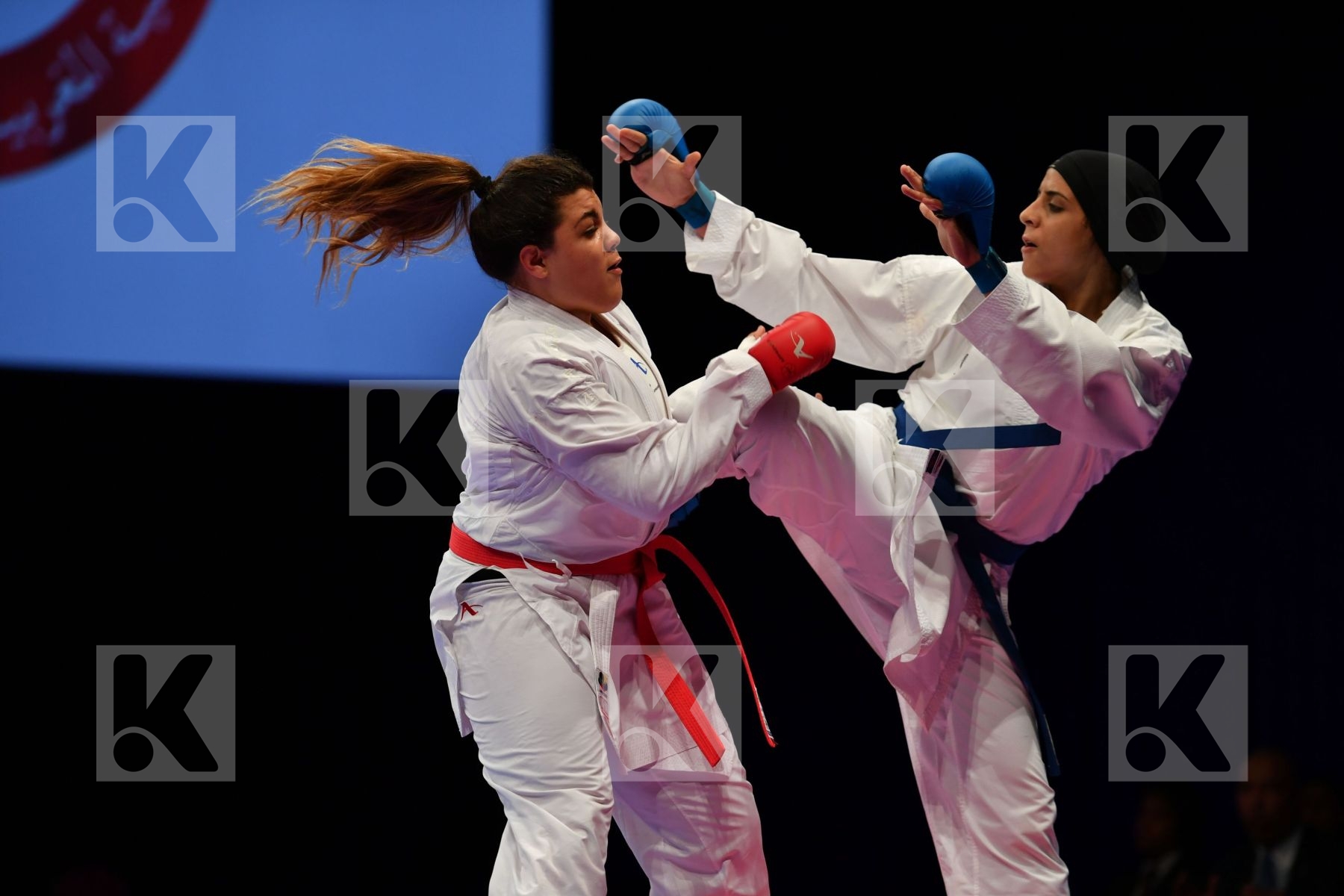 Abdelaziz Feryal Egypt Female kumite 68+ kg Jami Chahnez Tunisia