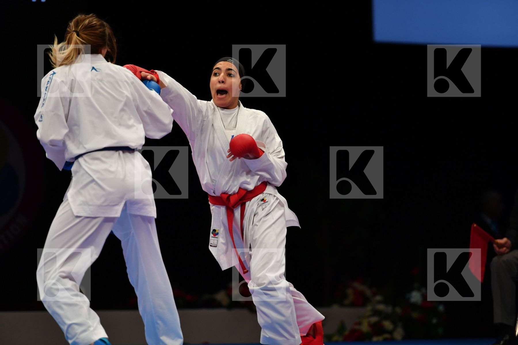 Egypt Female kumite -68 kg France Mohamed Nada Zaretska Iryna