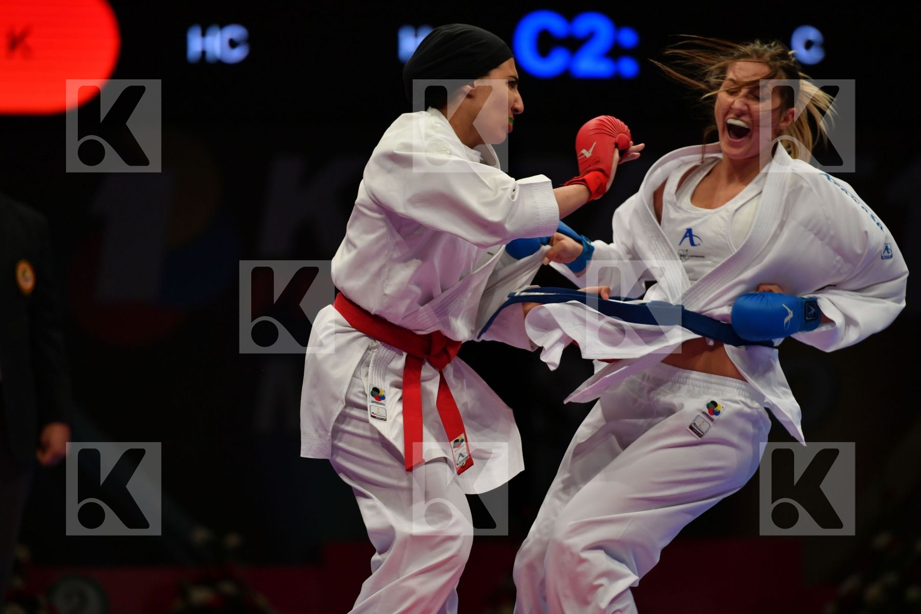 Egypt Female kumite -68 kg France Mohamed Nada Zaretska Iryna
