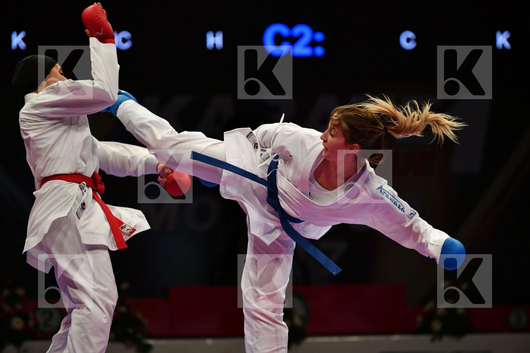 Egypt Female kumite -68 kg France Mohamed Nada Zaretska Iryna