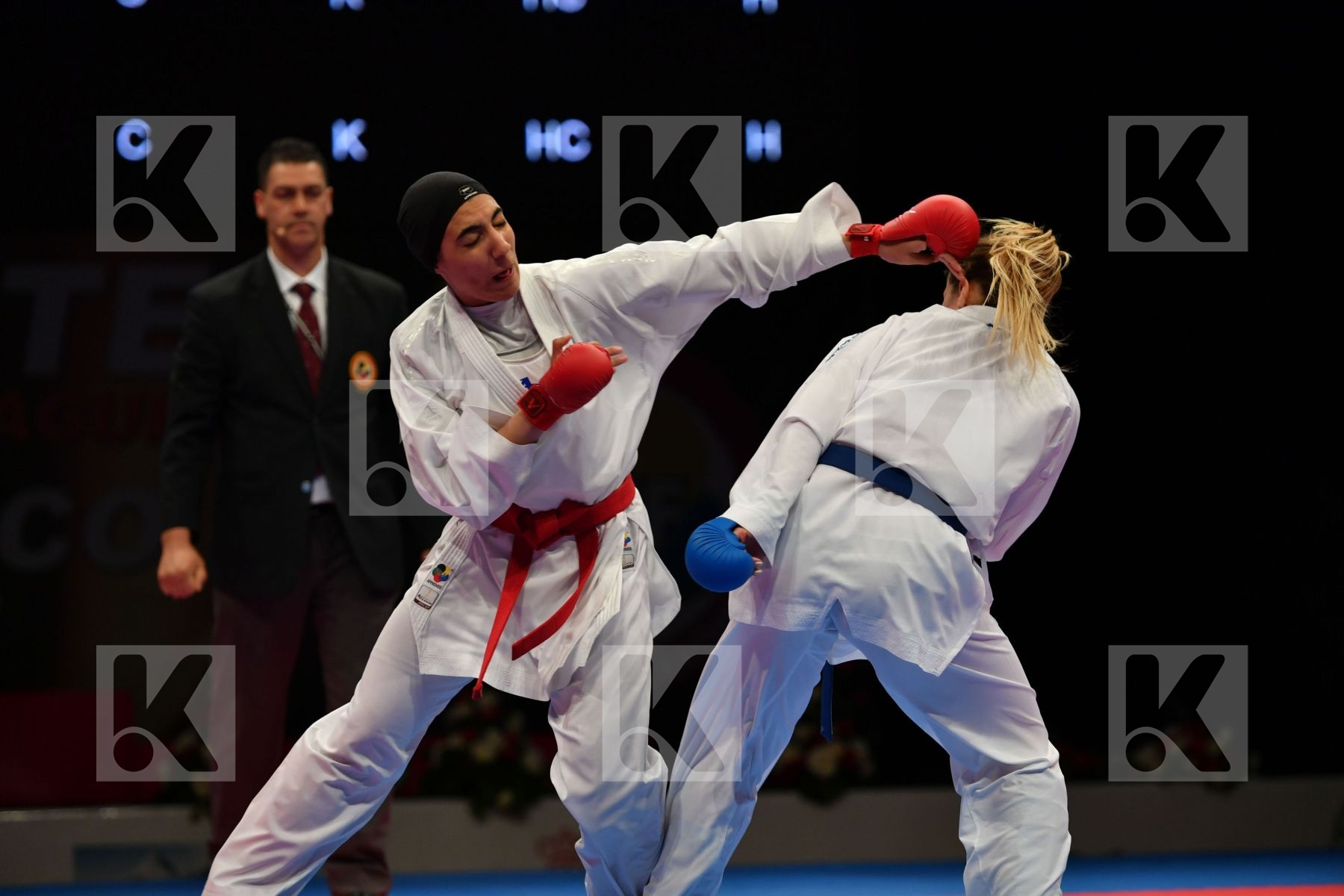 Egypt Female kumite -68 kg France Mohamed Nada Zaretska Iryna